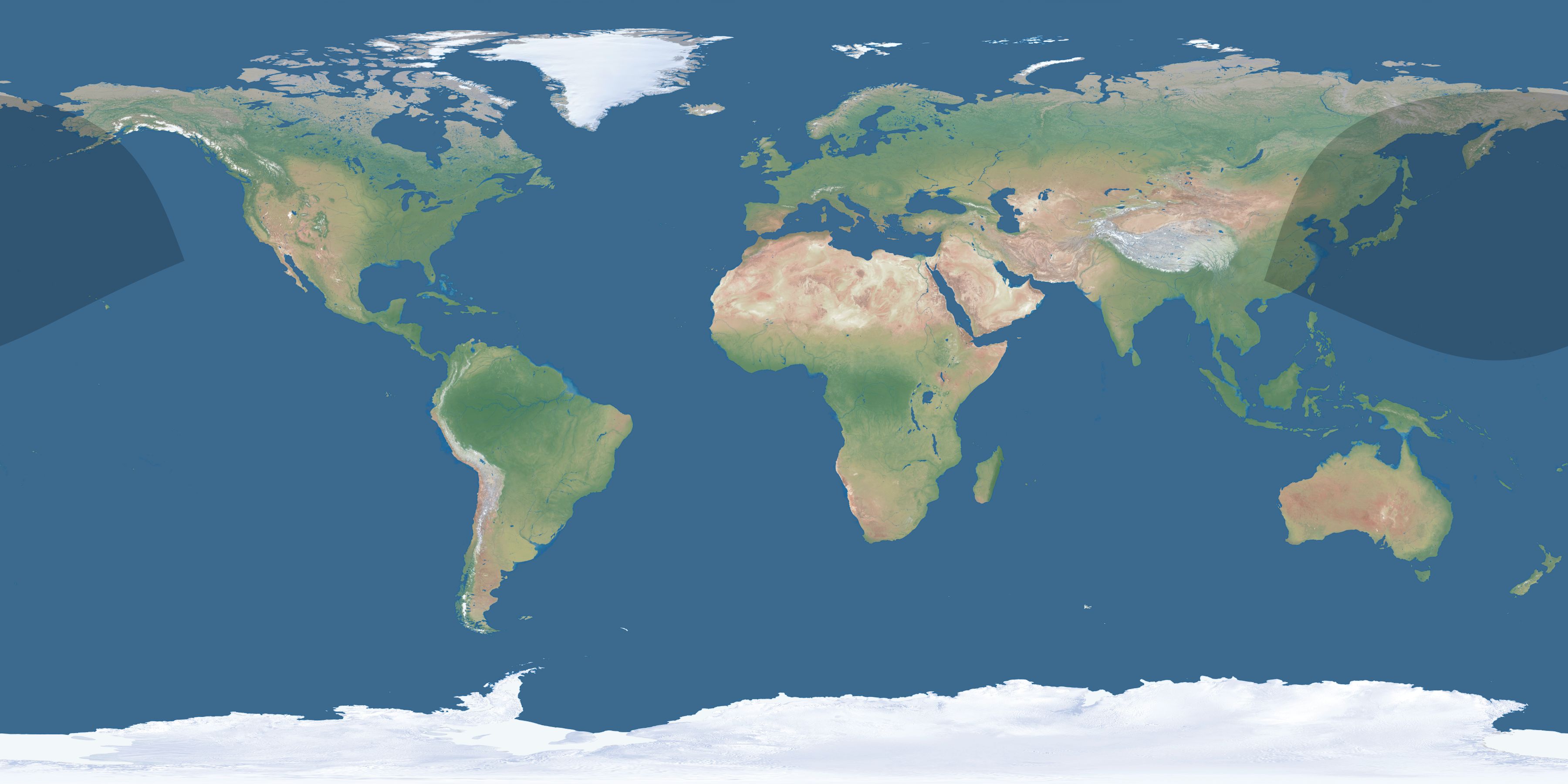 Map of the umbra and penumbra path of the solar eclipse of 01/10/2540