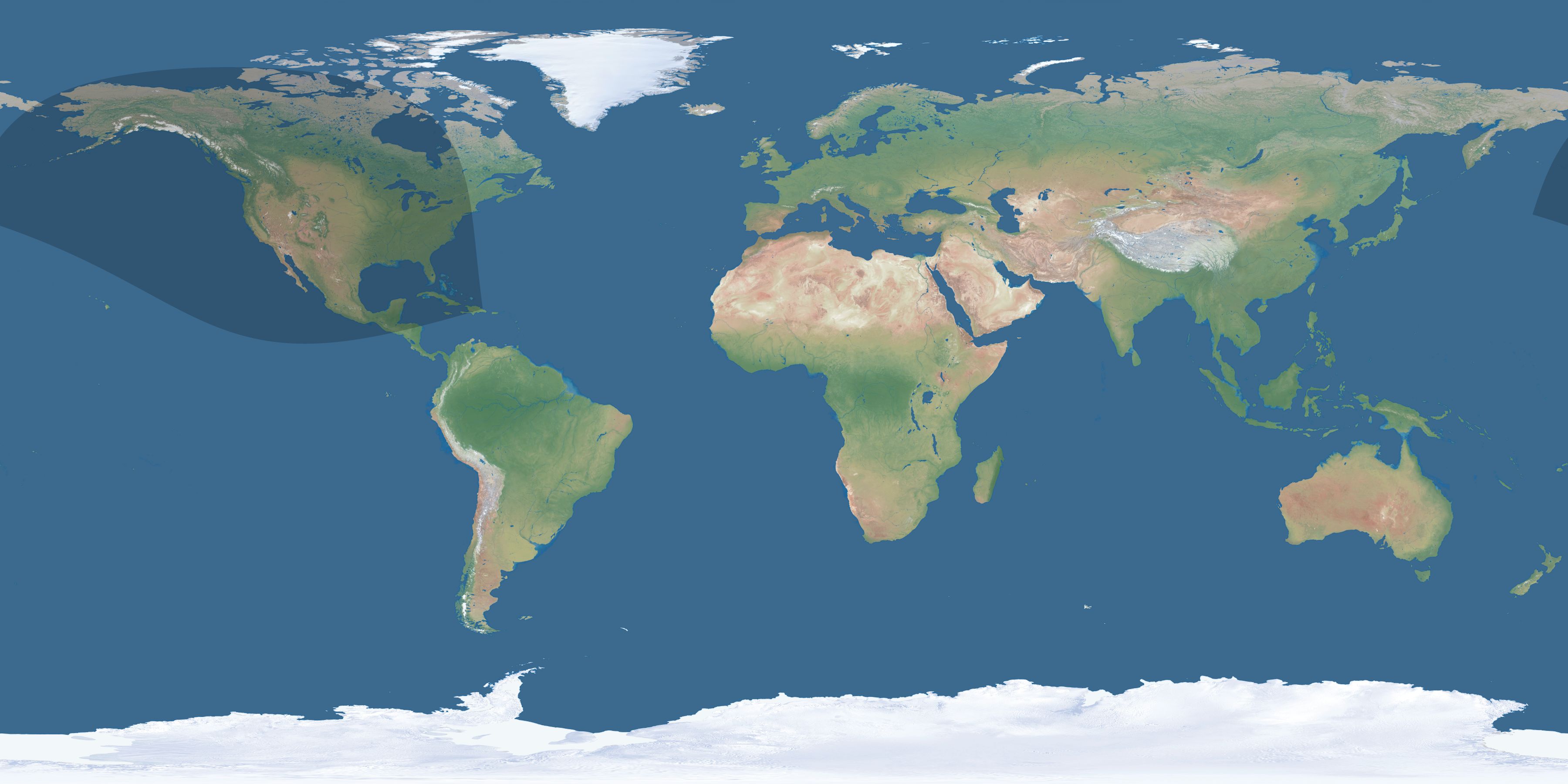 Map of the umbra and penumbra path of the solar eclipse of 11/07/2553