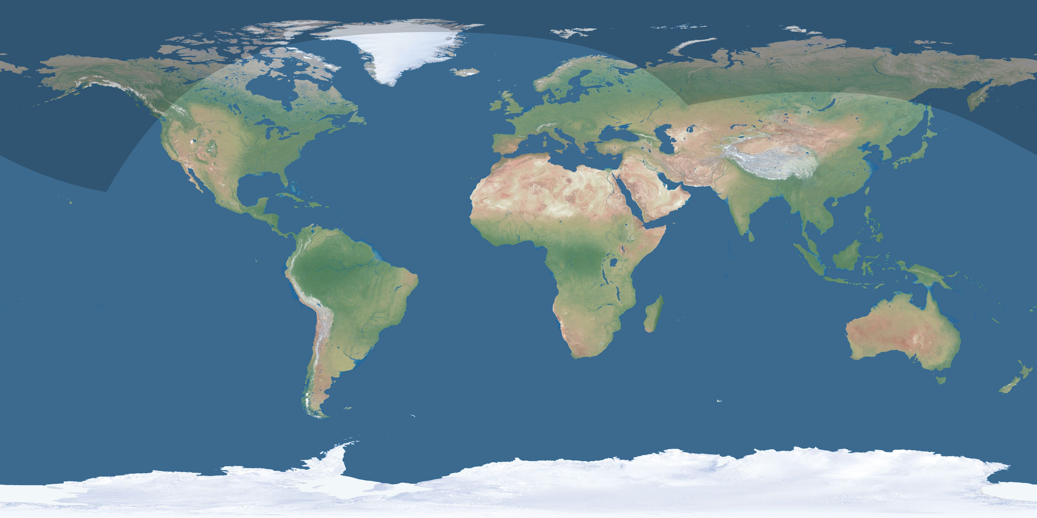 Map of the umbra and penumbra path of the solar eclipse of 08/25/2557