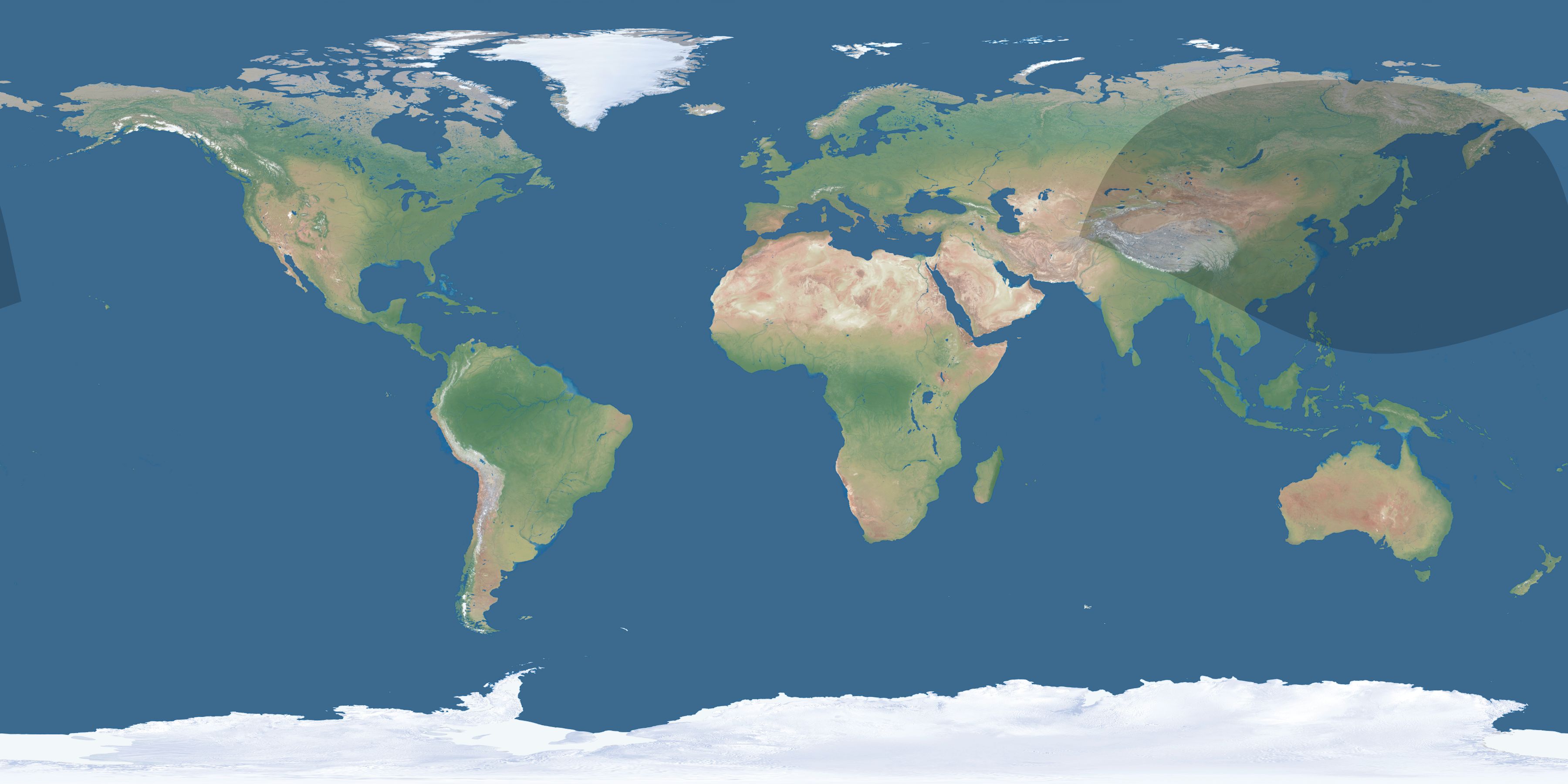 Map of the umbra and penumbra path of the solar eclipse of 11/18/2571