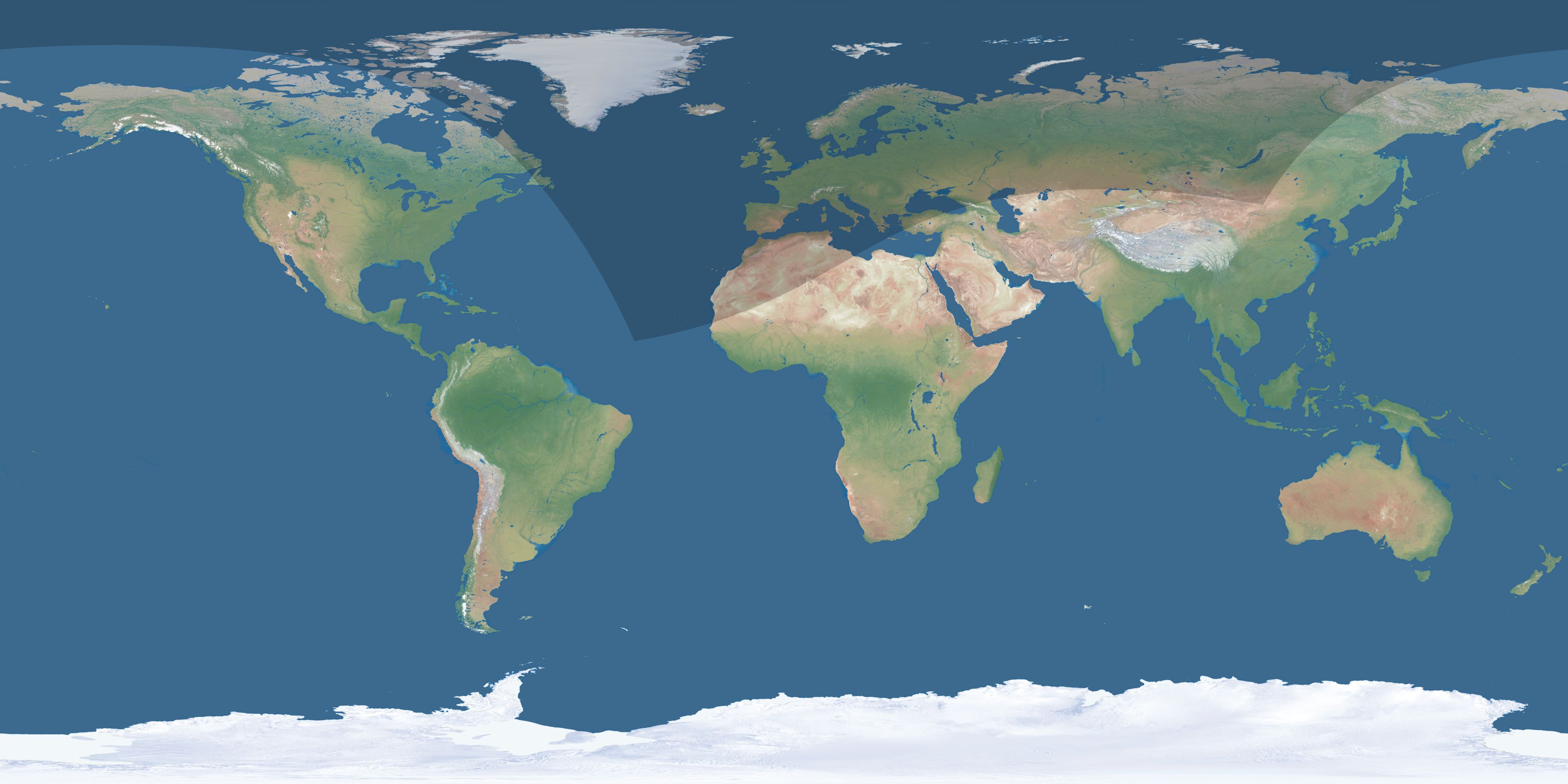 Map of the umbra and penumbra path of the solar eclipse of 04/13/2572