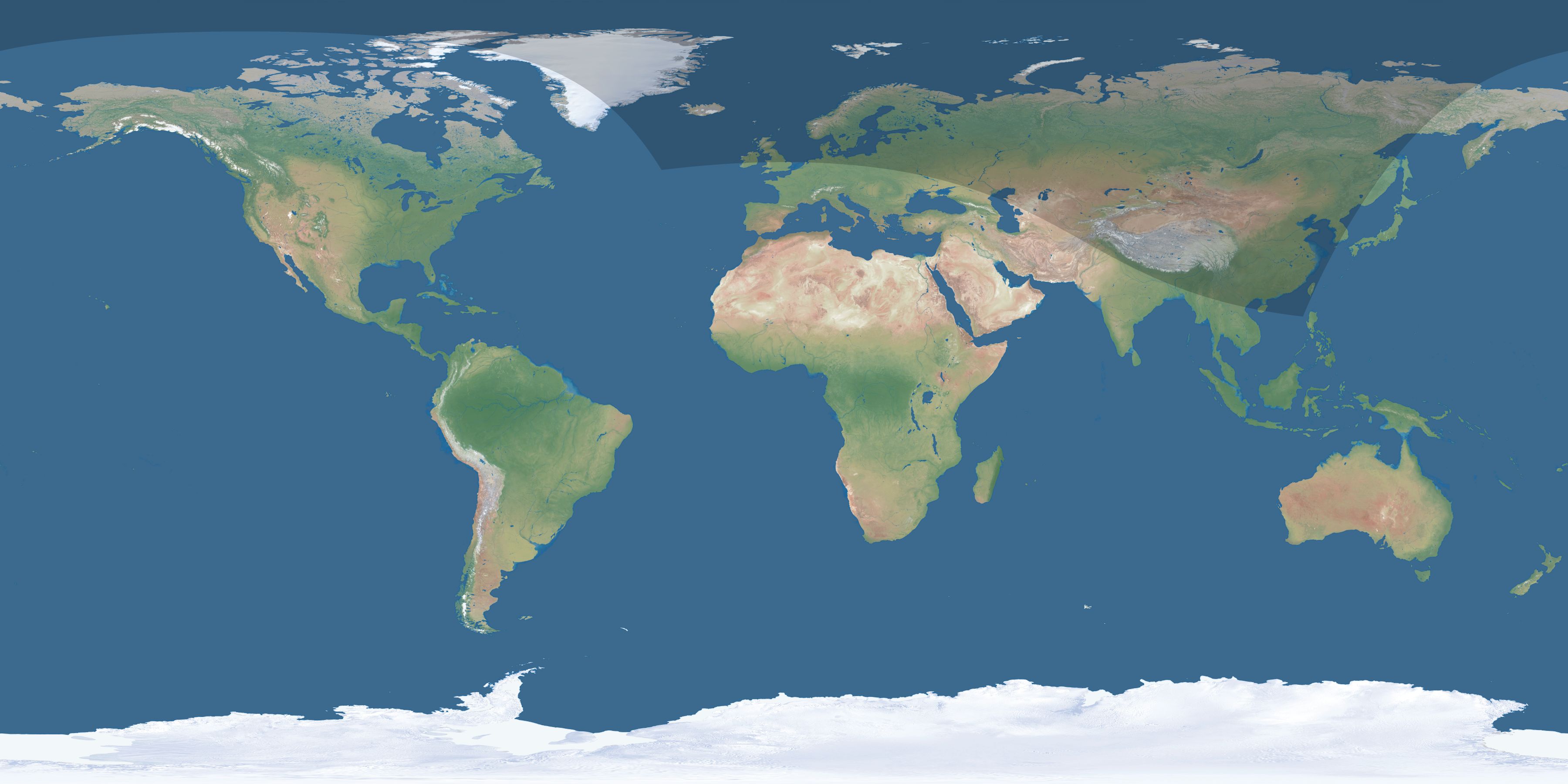 Map of the umbra and penumbra path of the solar eclipse of 09/05/2575