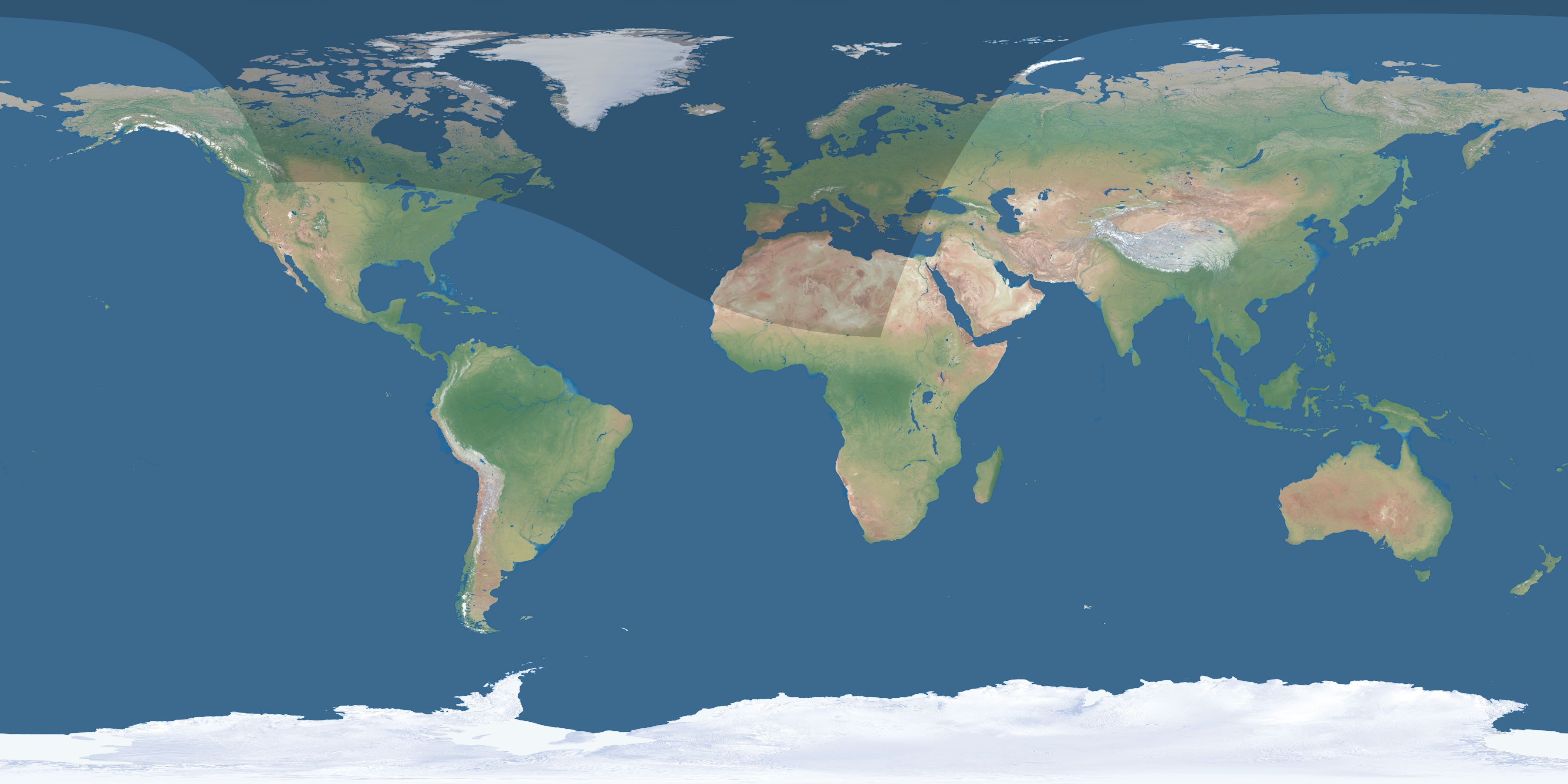 Map of the umbra and penumbra path of the solar eclipse of 09/16/2593
