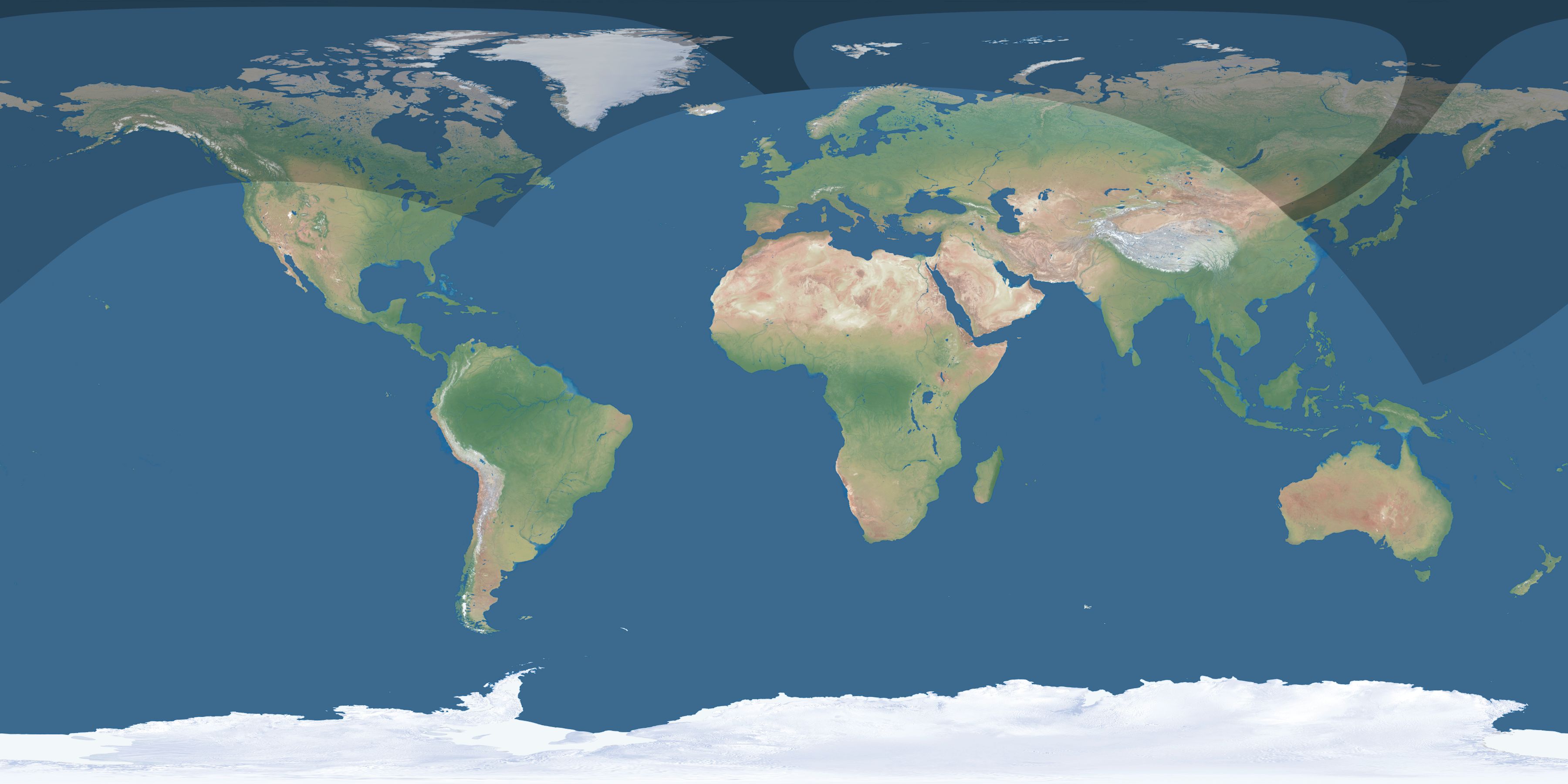 Map of the umbra and penumbra path of the solar eclipse of 05/16/2618