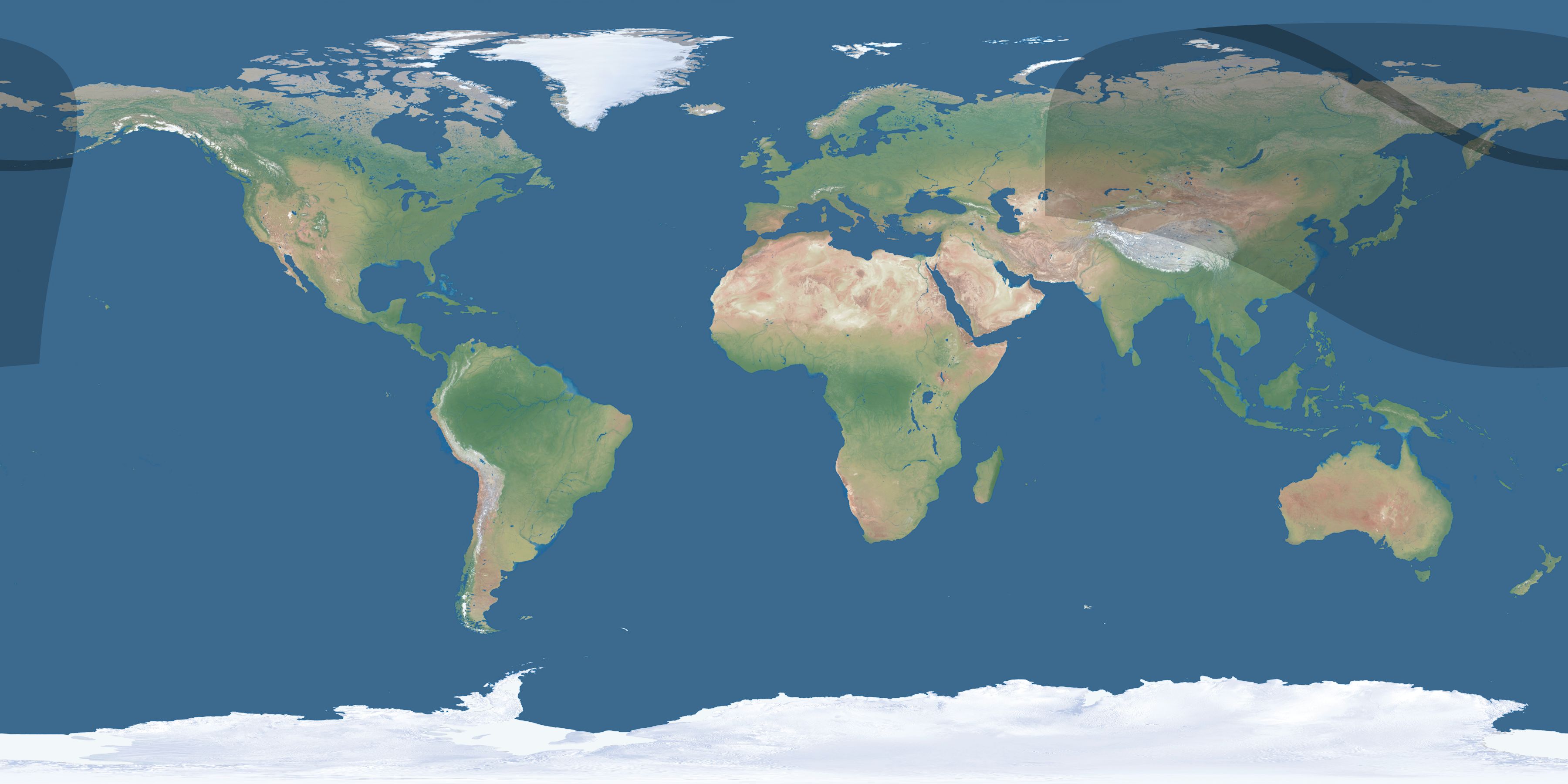 Map of the umbra and penumbra path of the solar eclipse of 10/08/2629