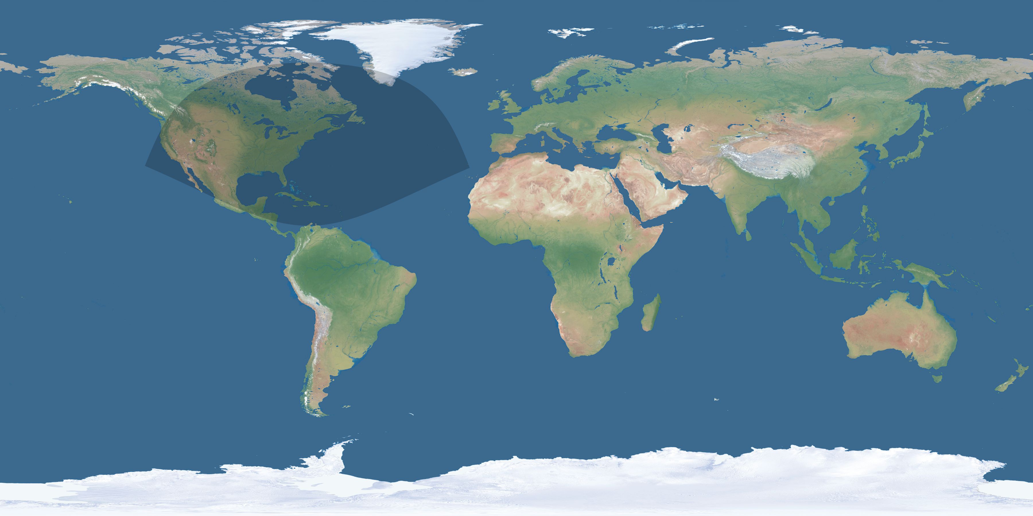 Map of the umbra and penumbra path of the solar eclipse of 01/03/2652