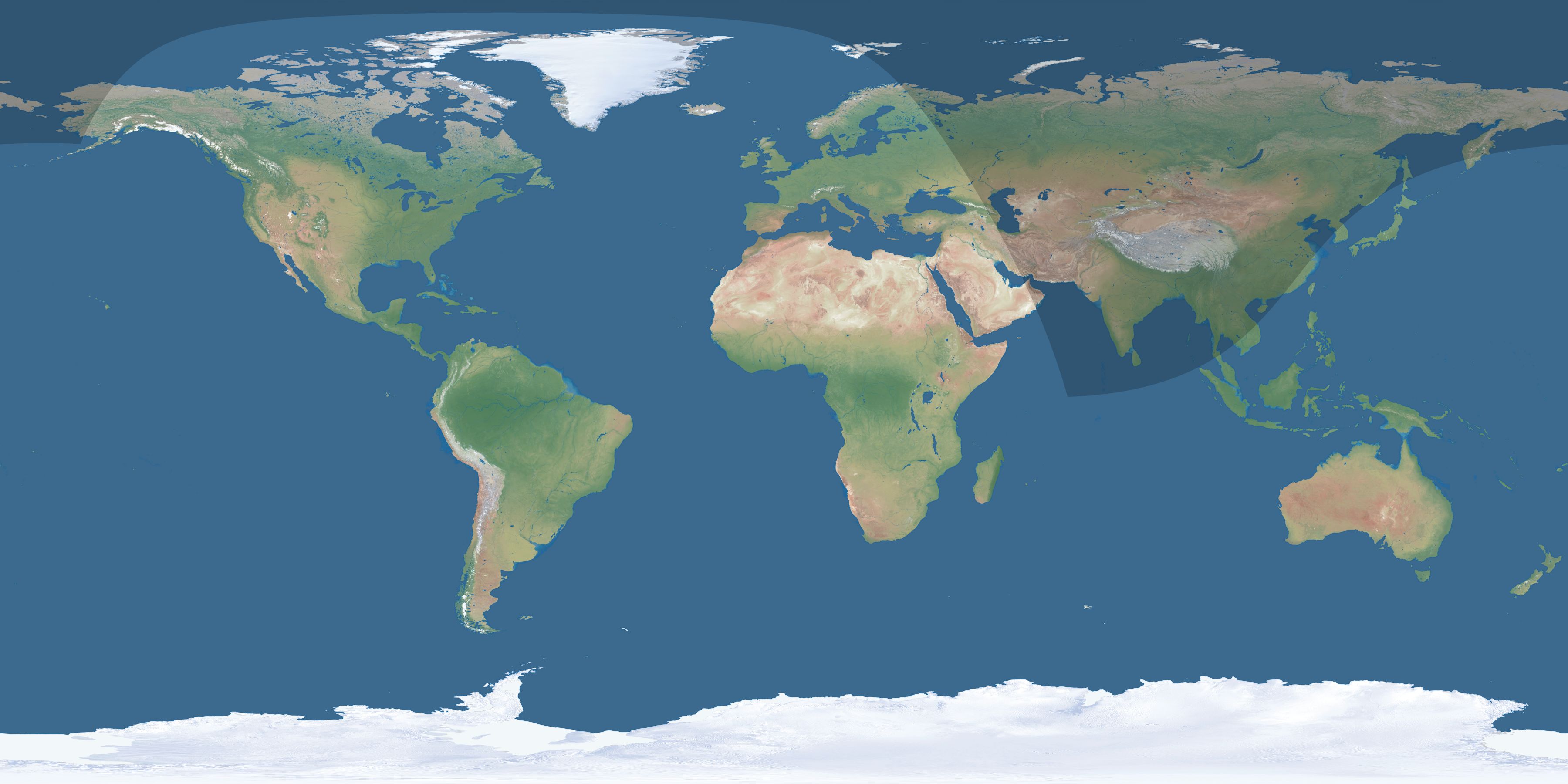 Map of the umbra and penumbra path of the solar eclipse of 03/26/2658