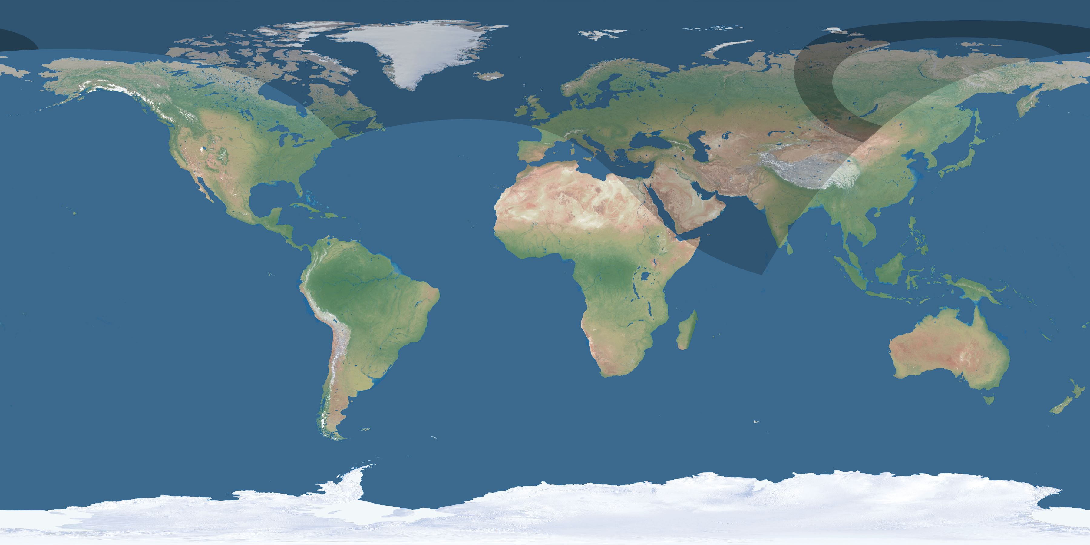 Map of the umbra and penumbra path of the solar eclipse of 08/10/2659