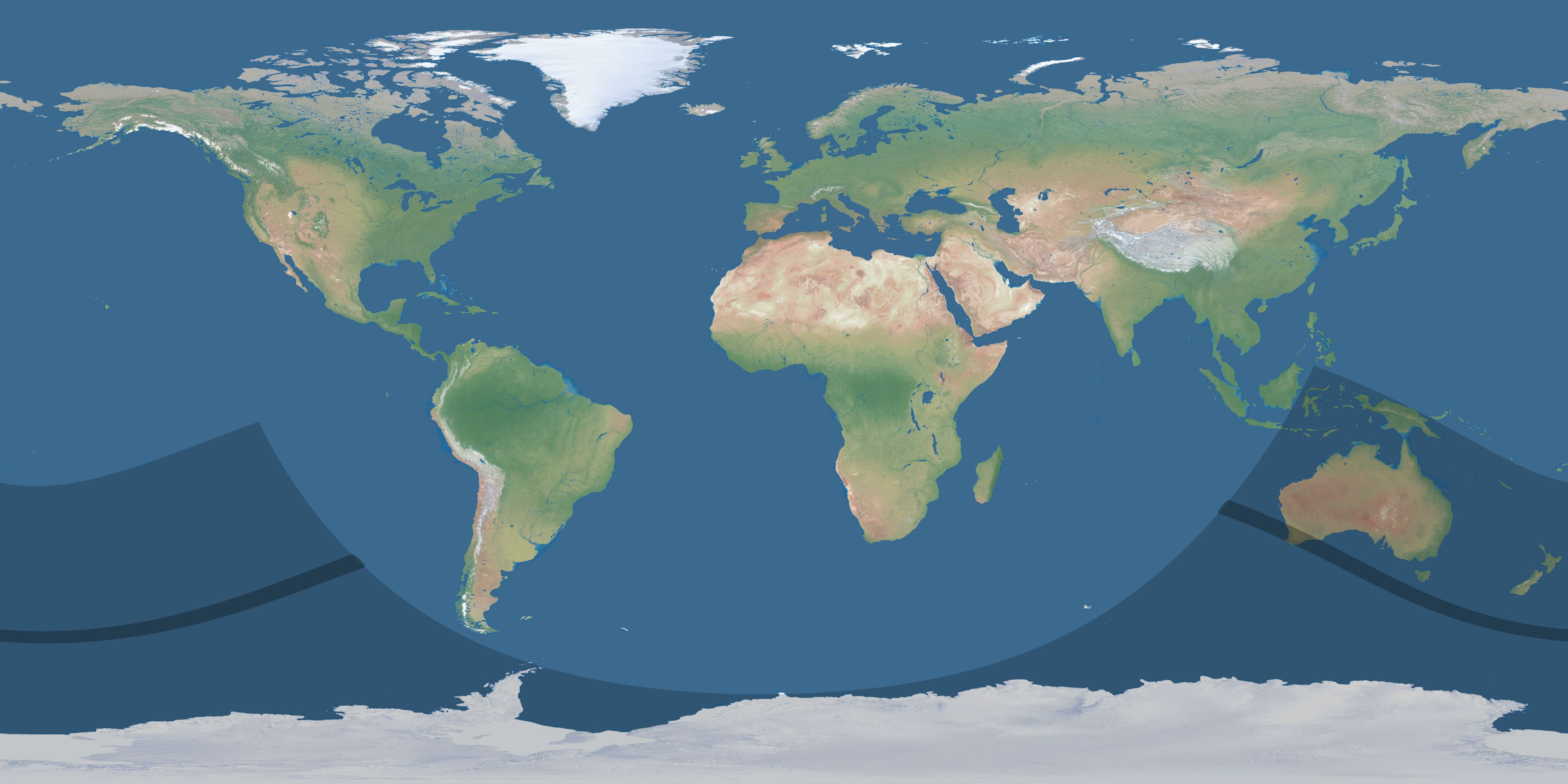 Map of the umbra and penumbra path of the solar eclipse of 11/21/2663