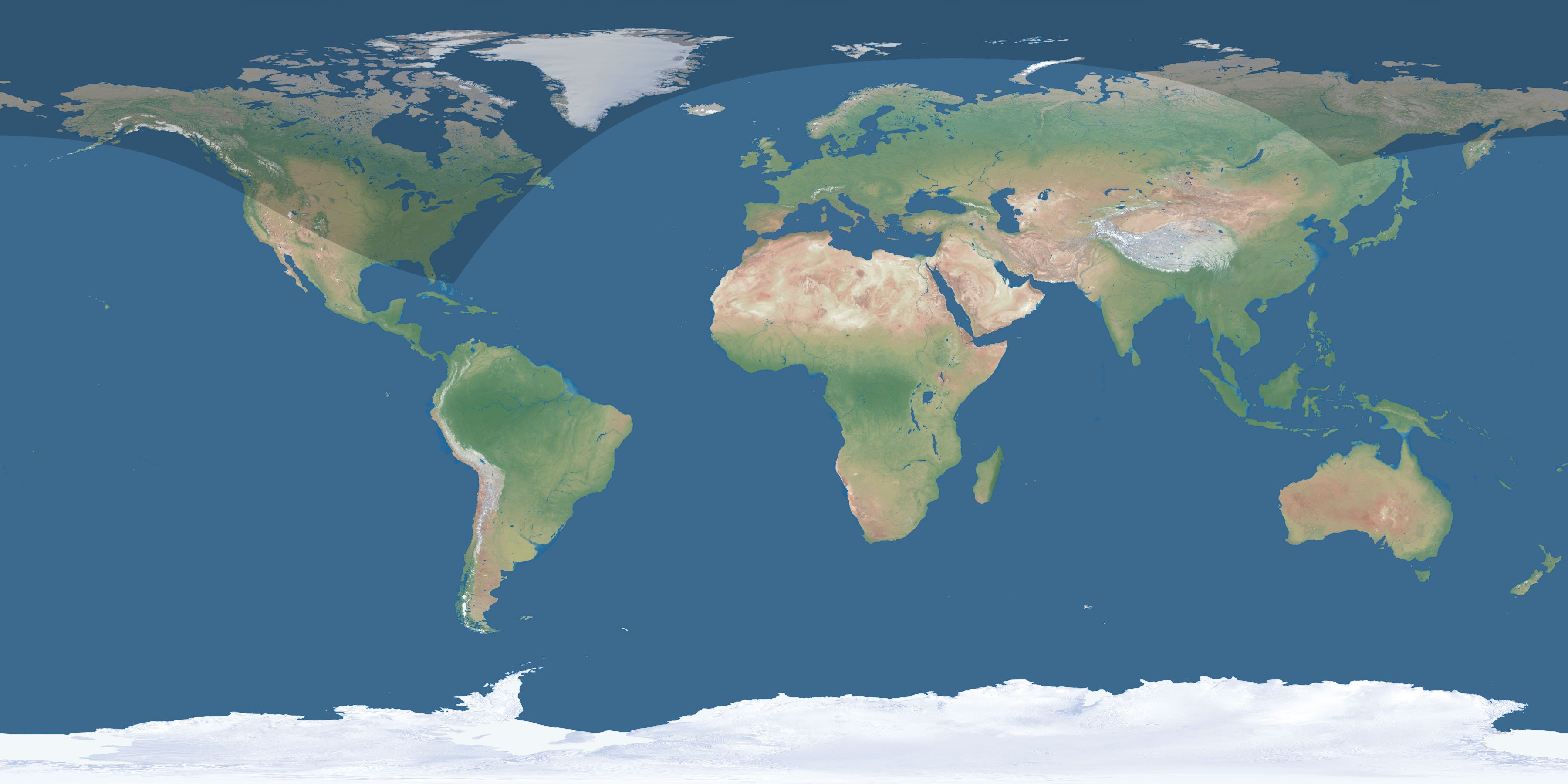 Map of the umbra and penumbra path of the solar eclipse of 08/18/2669