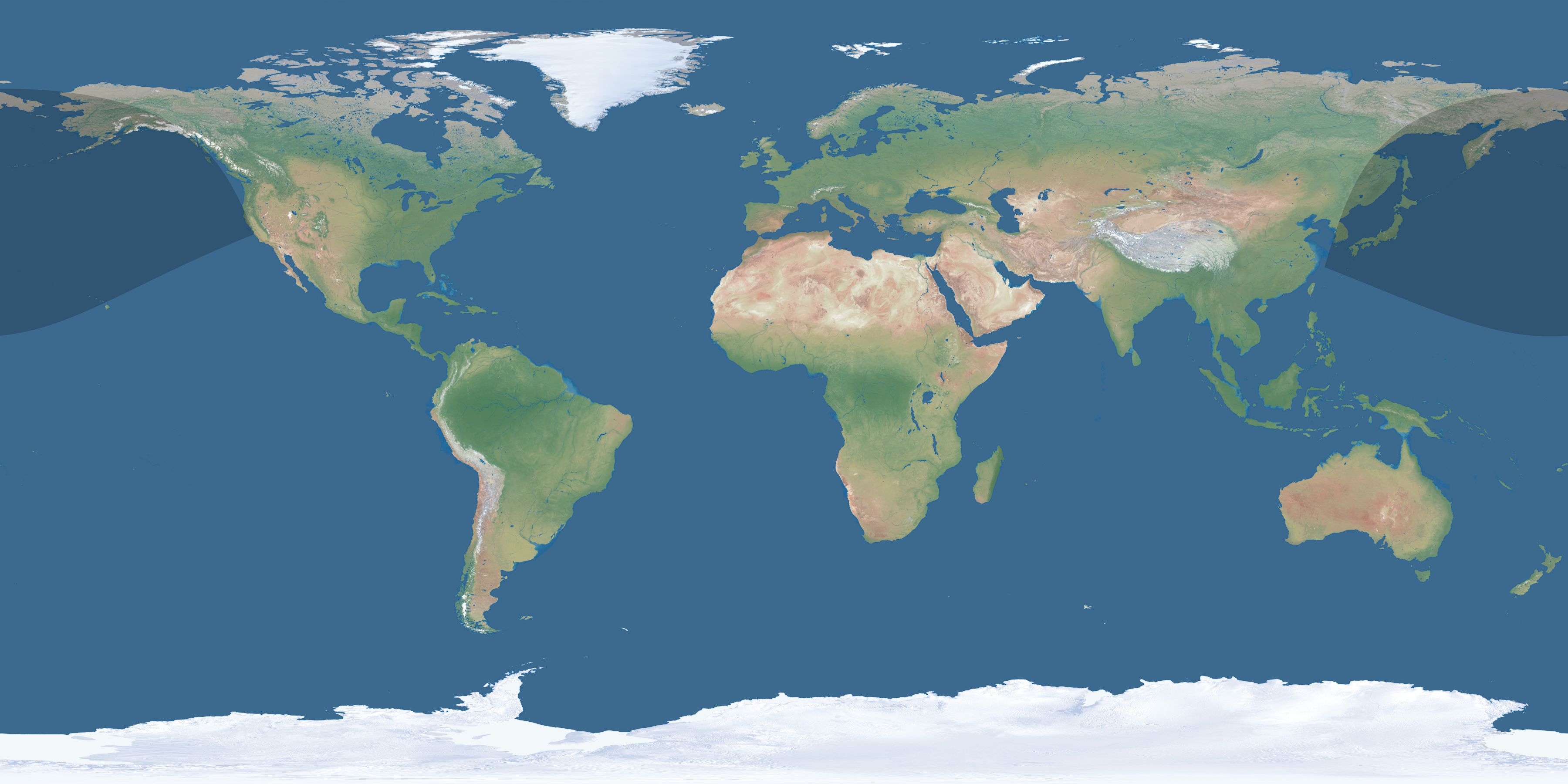 Map of the umbra and penumbra path of the solar eclipse of 01/13/2670
