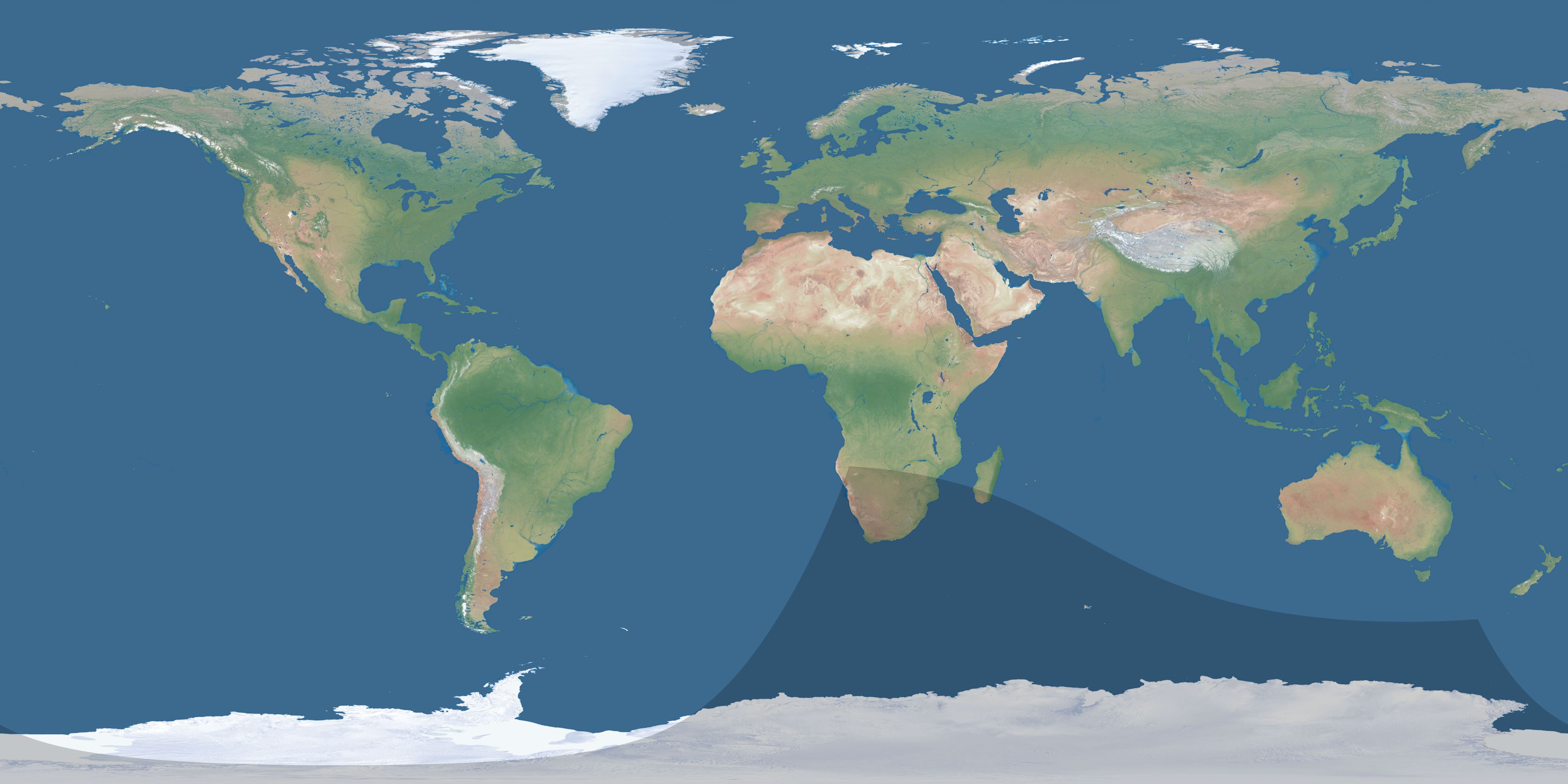 Map of the umbra and penumbra path of the solar eclipse of 10/01/2684