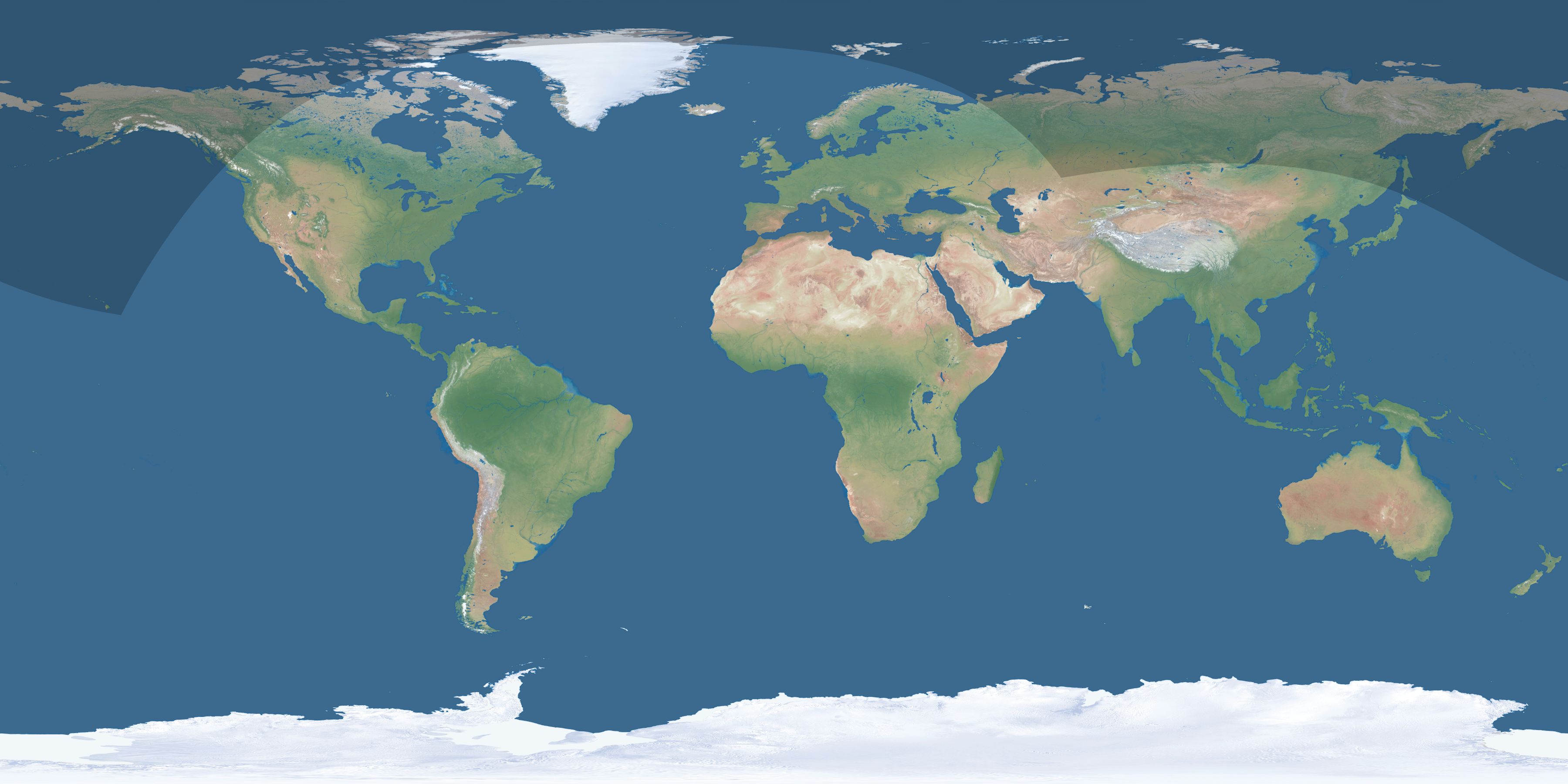 Map of the umbra and penumbra path of the solar eclipse of 08/30/2687