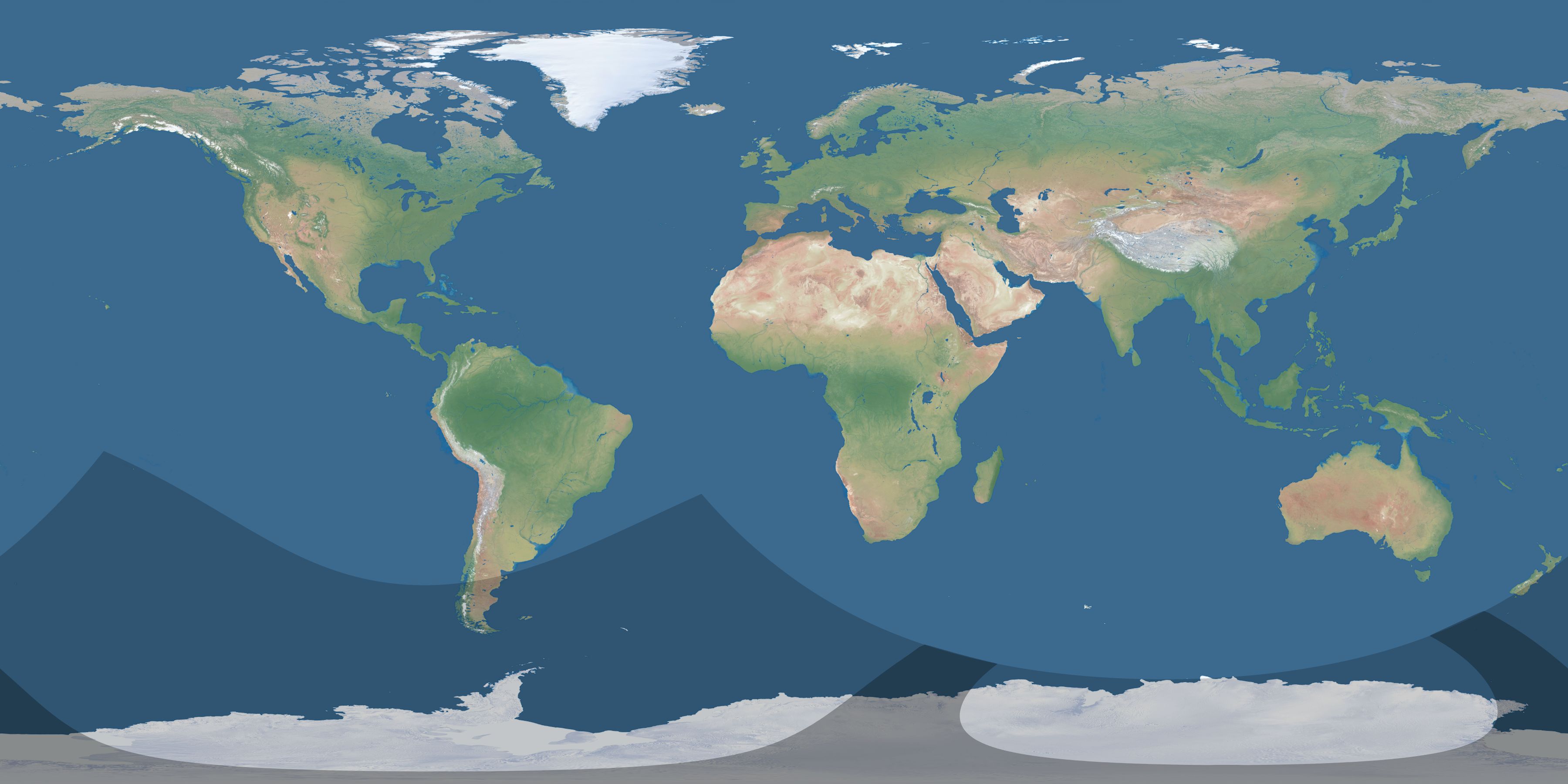 Map of the umbra and penumbra path of the solar eclipse of 12/22/2690