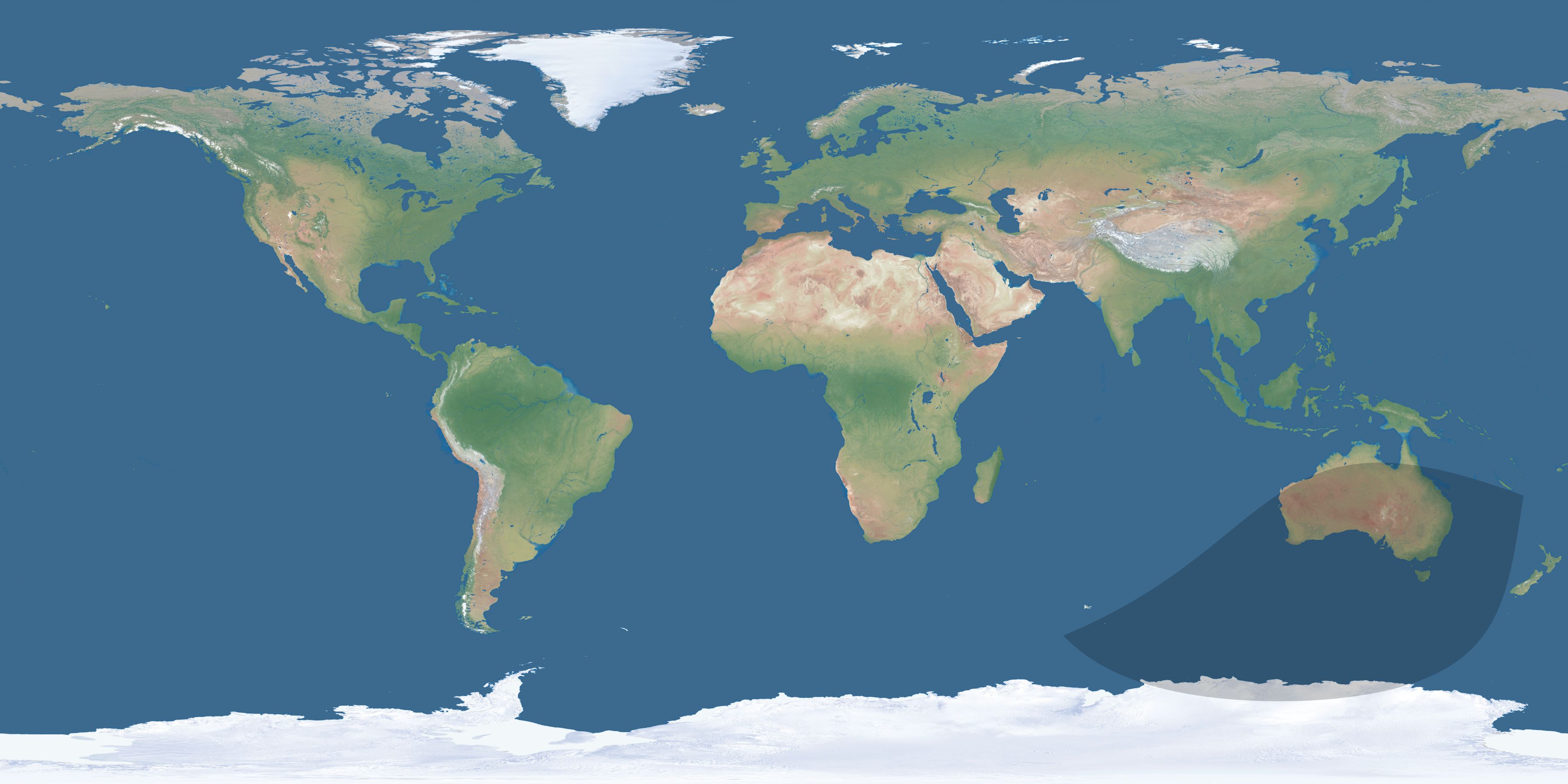 Map of the umbra and penumbra path of the solar eclipse of 05/20/2691