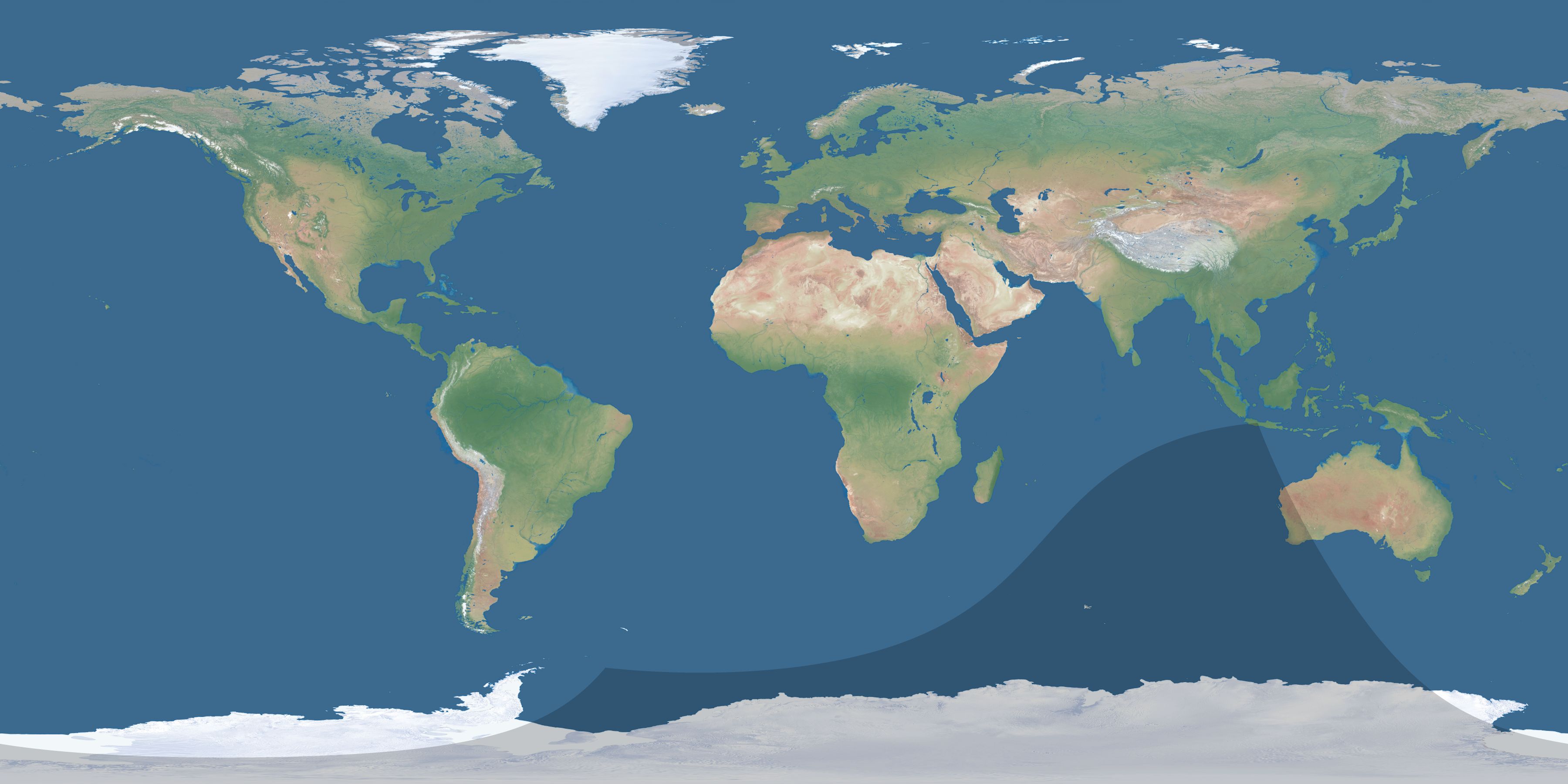 Map of the umbra and penumbra path of the solar eclipse of 03/07/2695