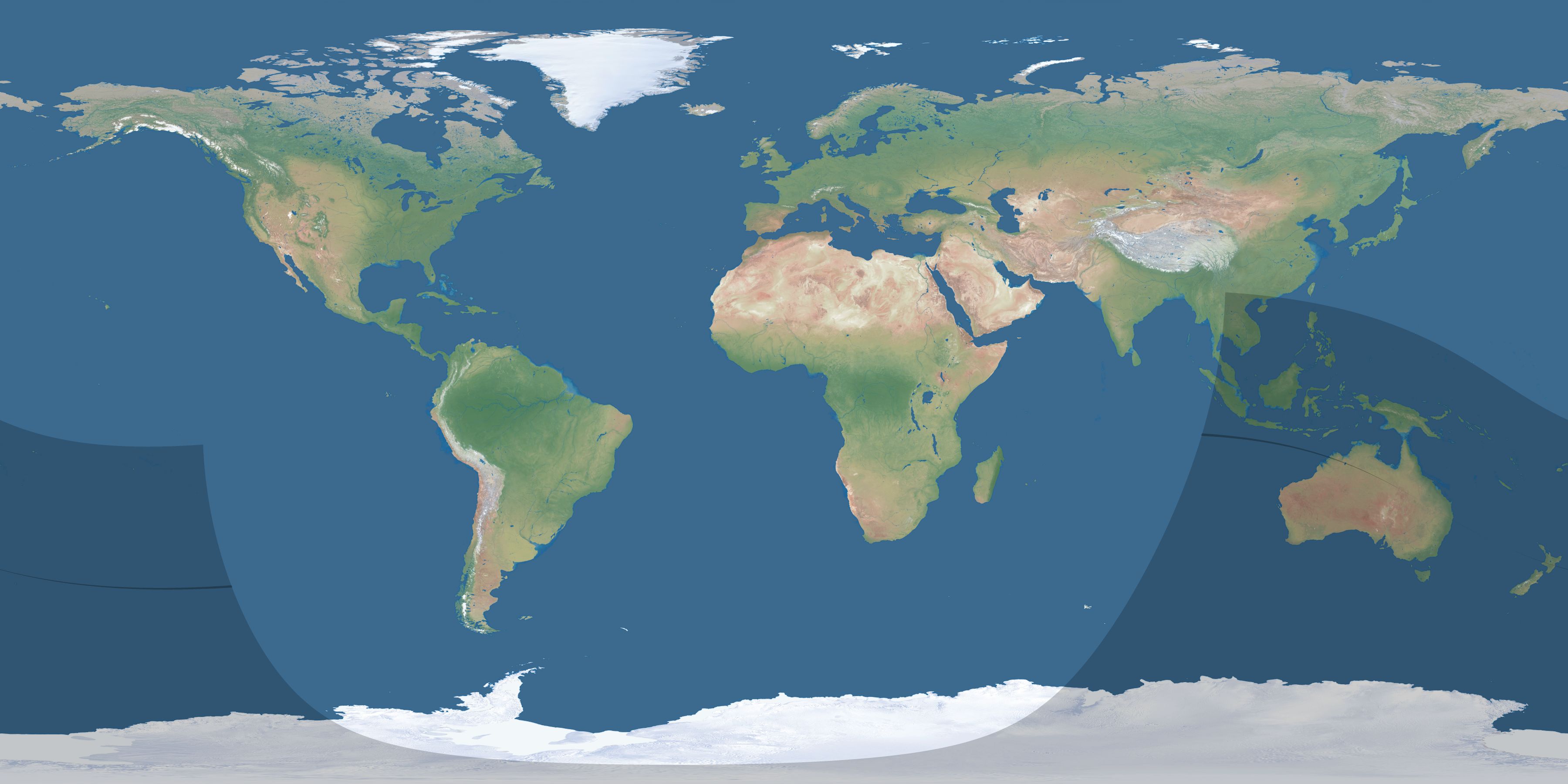 Map of the umbra and penumbra path of the solar eclipse of 10/03/2703