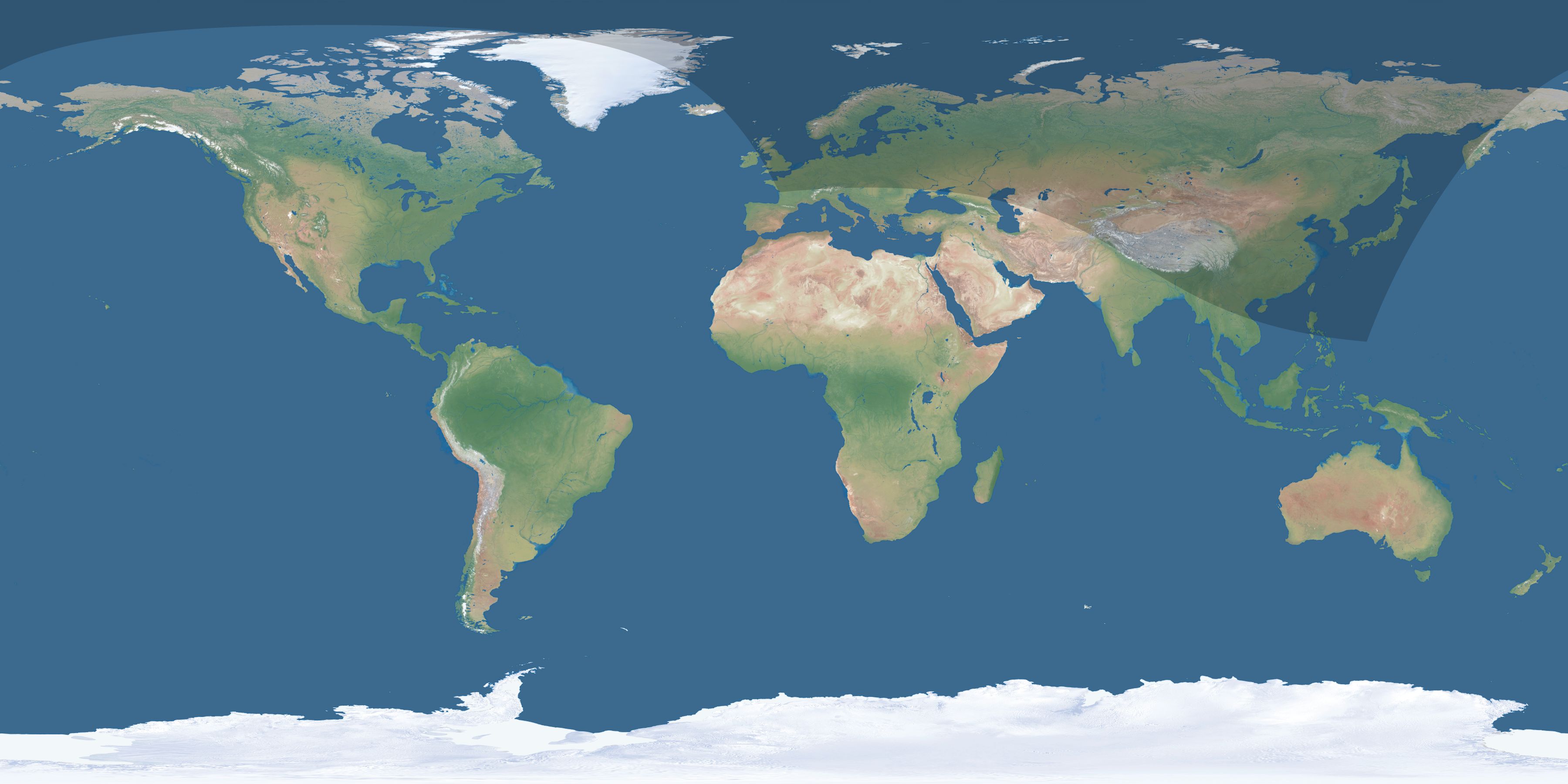 Map of the umbra and penumbra path of the solar eclipse of 09/10/2705