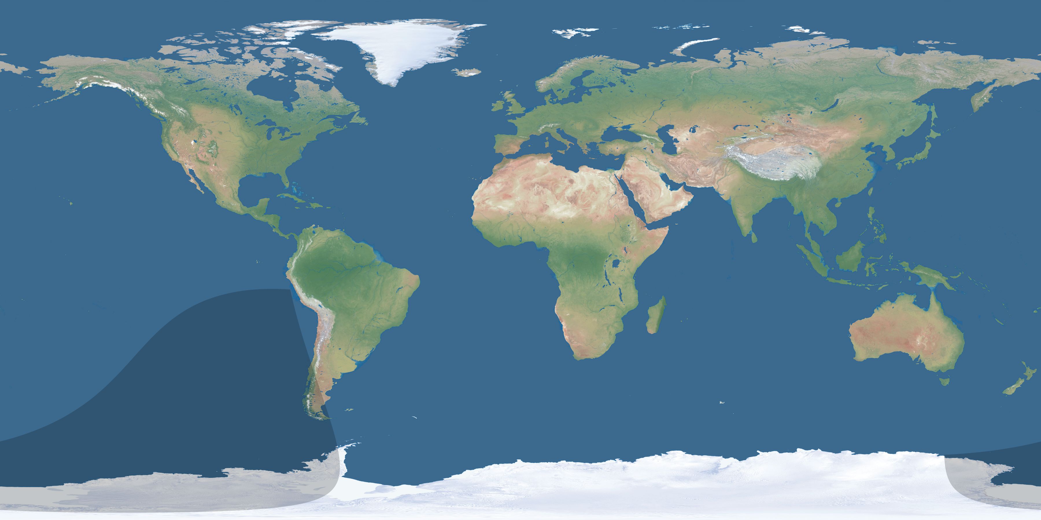 Map of the umbra and penumbra path of the solar eclipse of 03/30/2731