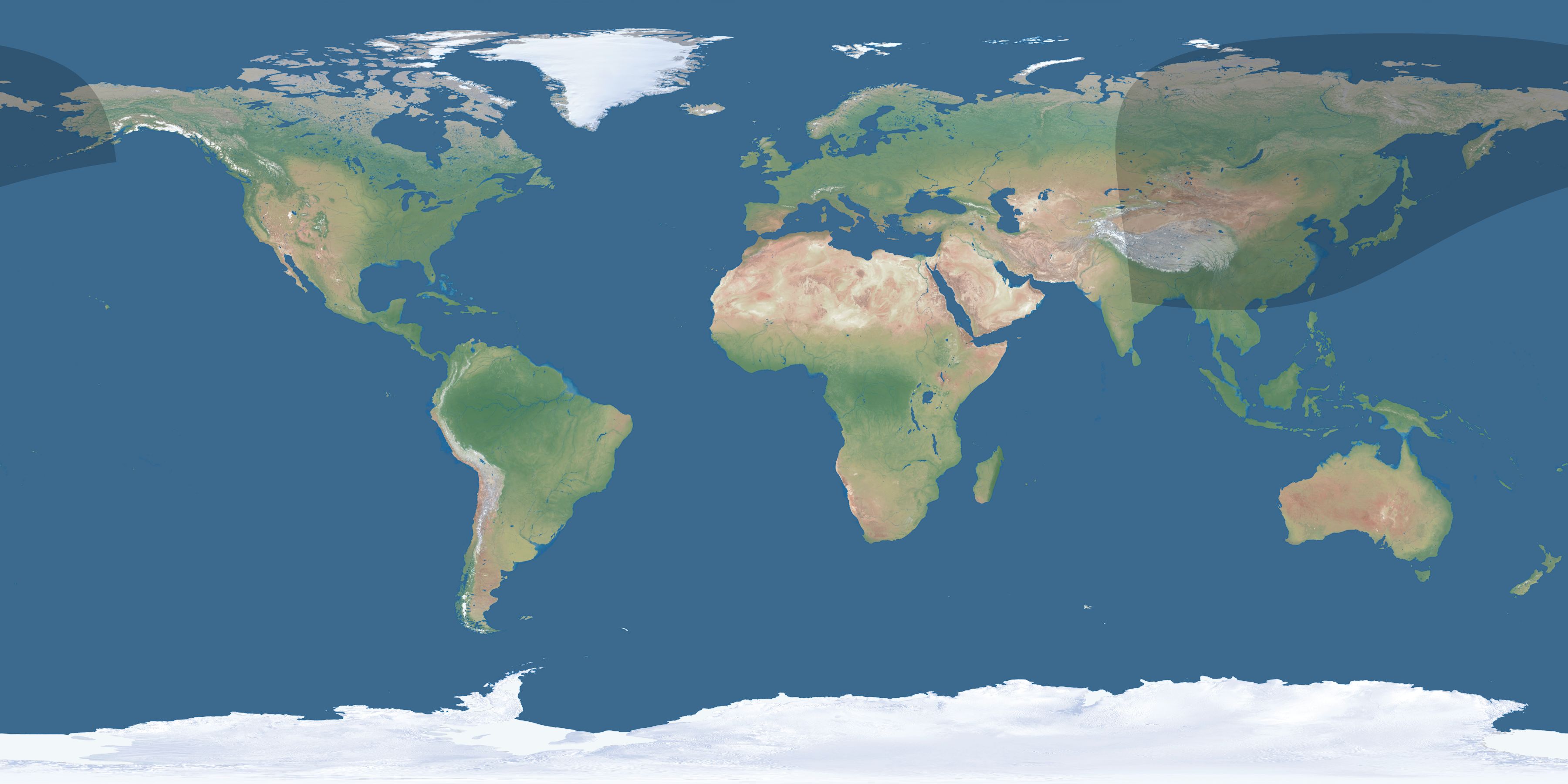 Map of the umbra and penumbra path of the solar eclipse of 02/27/2742