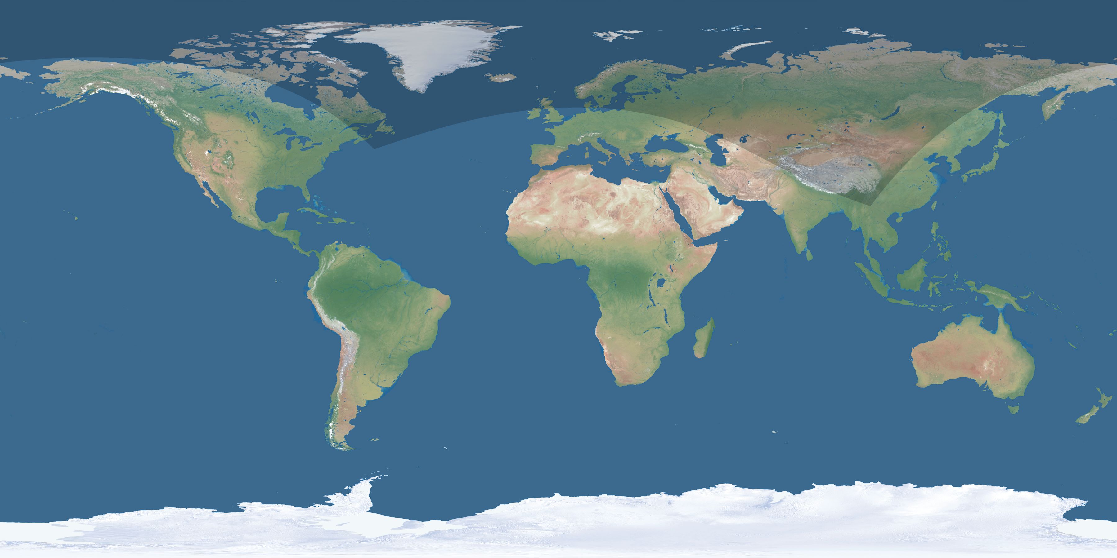 Map of the umbra and penumbra path of the solar eclipse of 08/01/2763