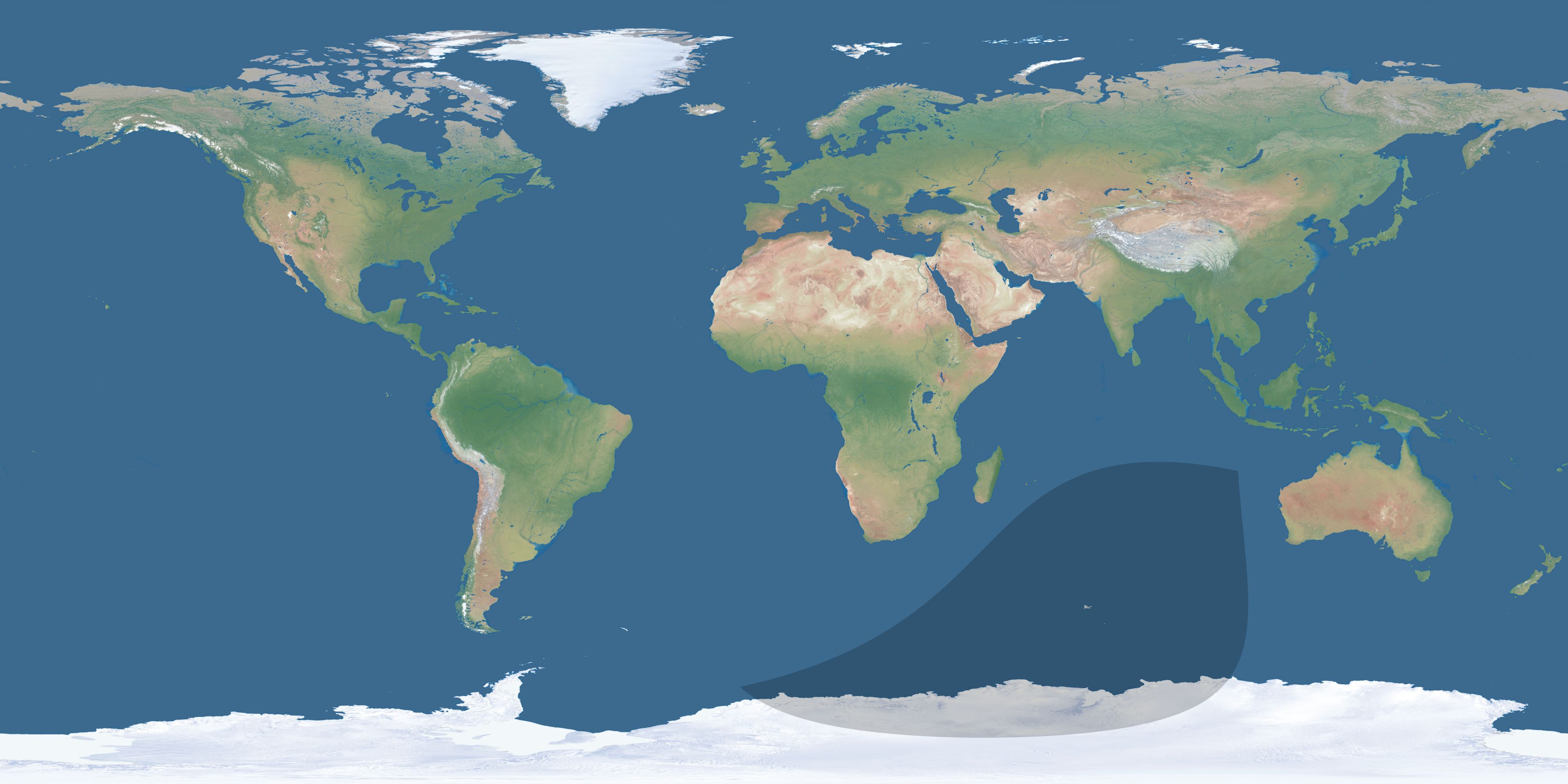 Map of the umbra and penumbra path of the solar eclipse of 04/20/2767