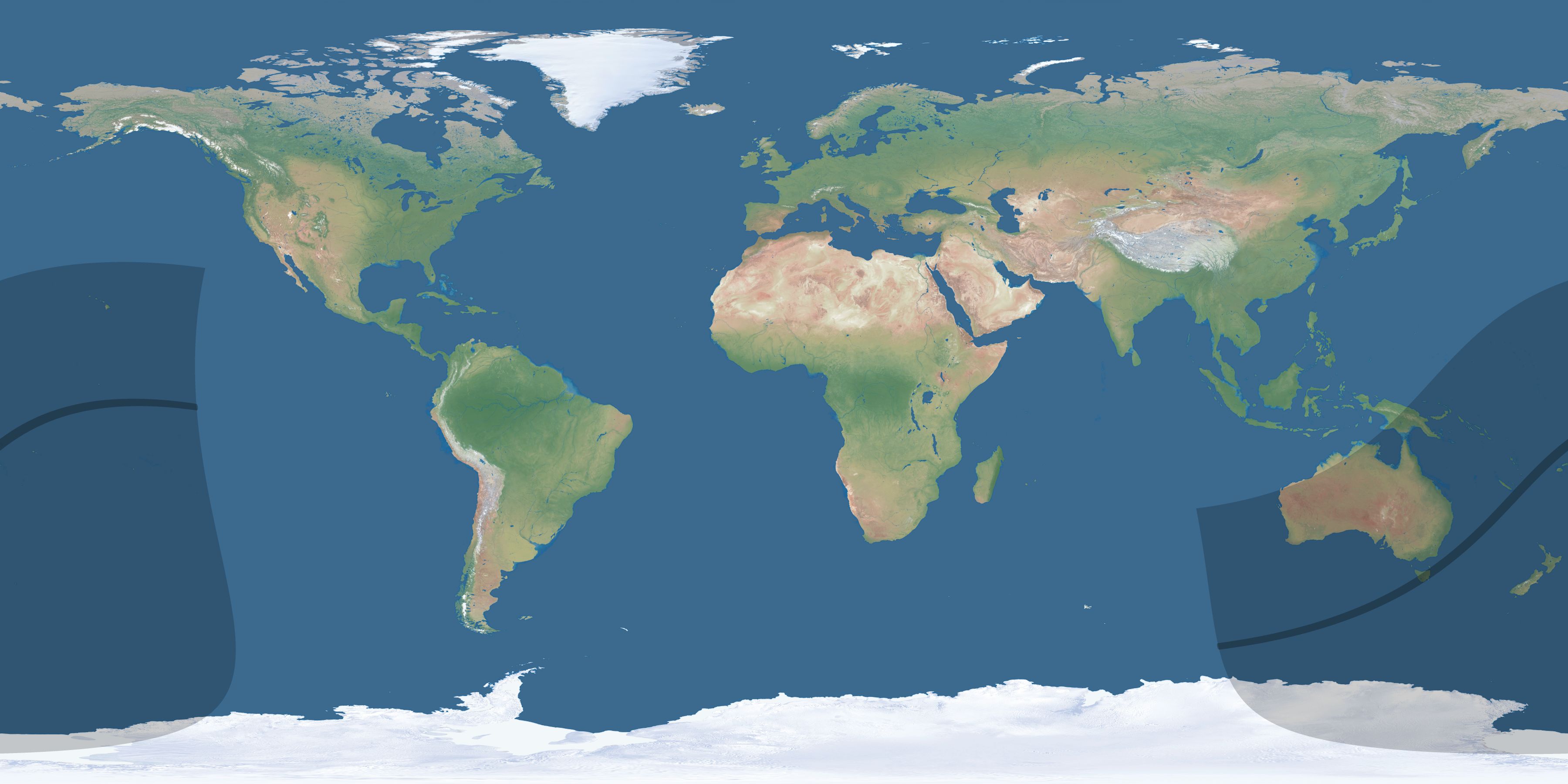 Map of the umbra and penumbra path of the solar eclipse of 04/09/2768