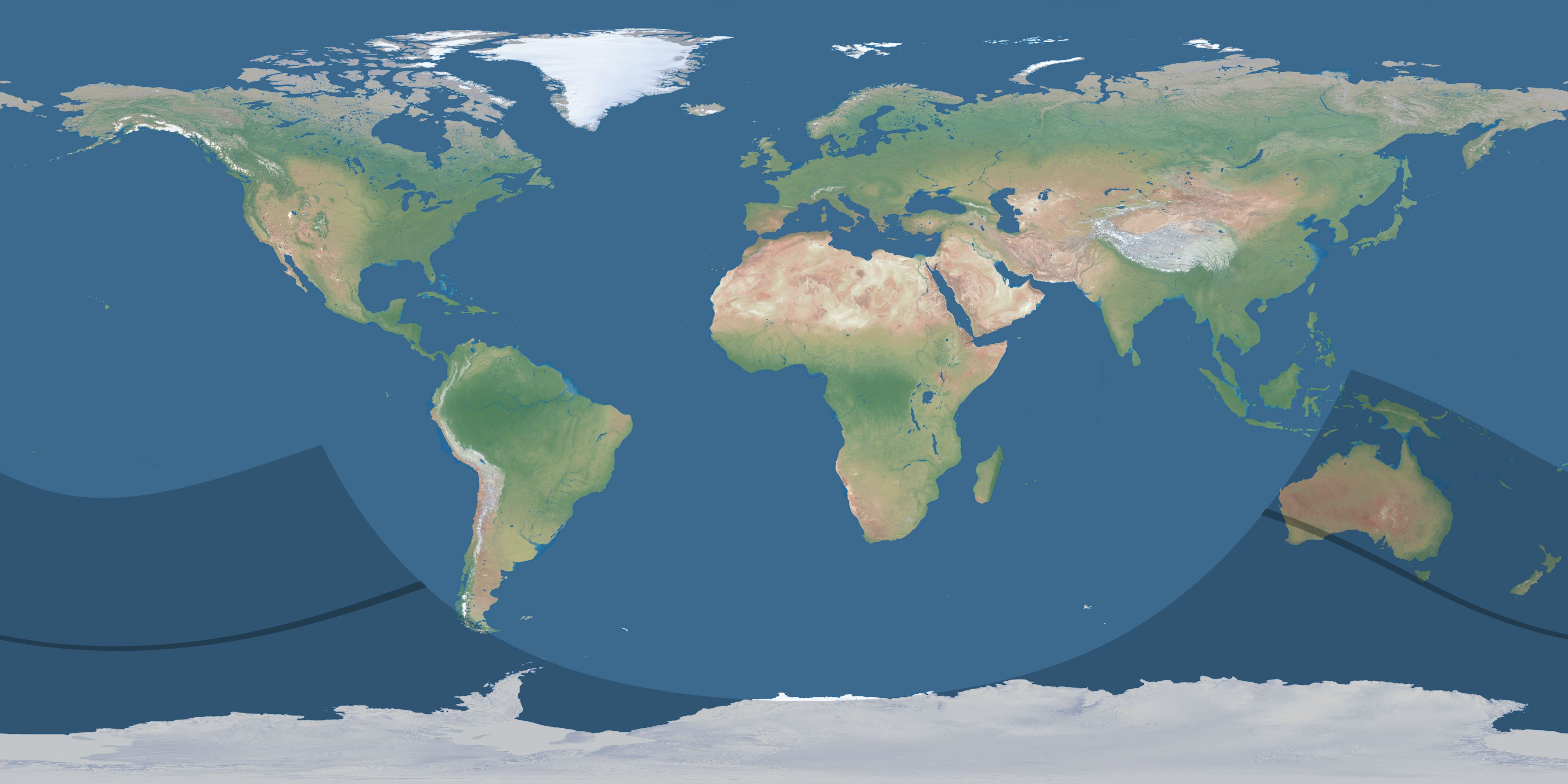 Map of the umbra and penumbra path of the solar eclipse of 11/15/2775