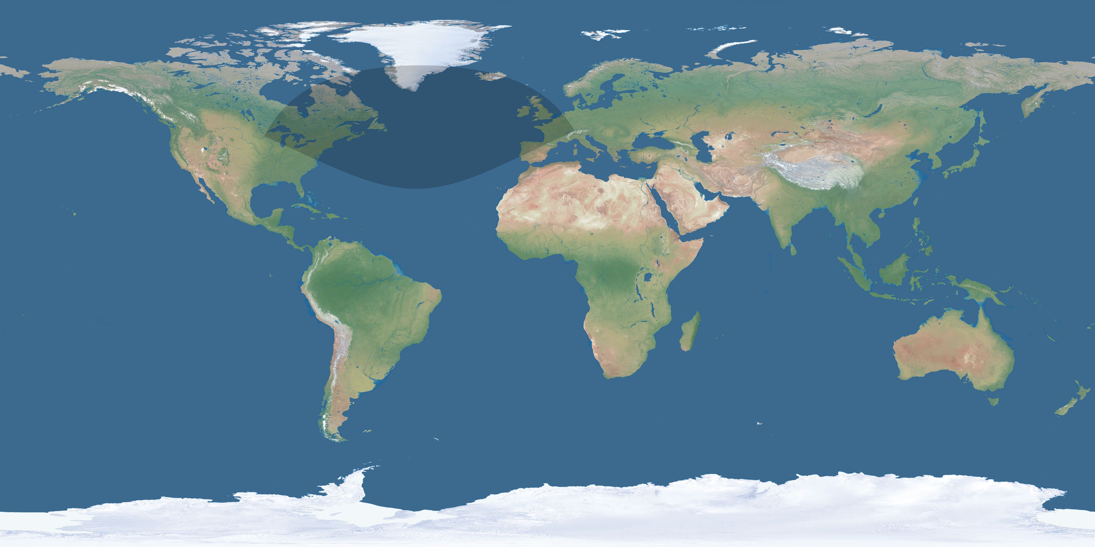 Map of the umbra and penumbra path of the solar eclipse of 01/06/2782