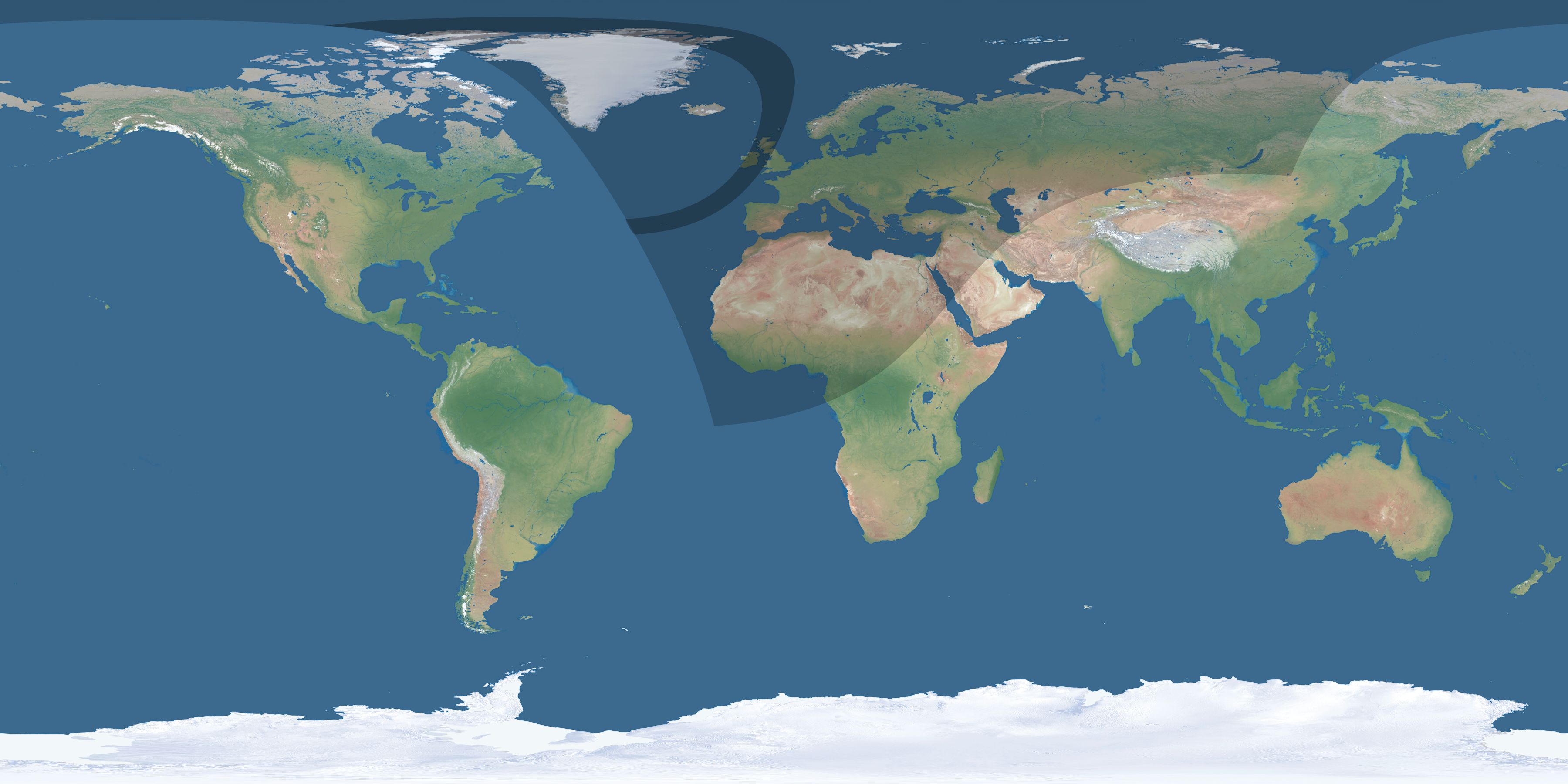 Map of the umbra and penumbra path of the solar eclipse of 03/29/2788