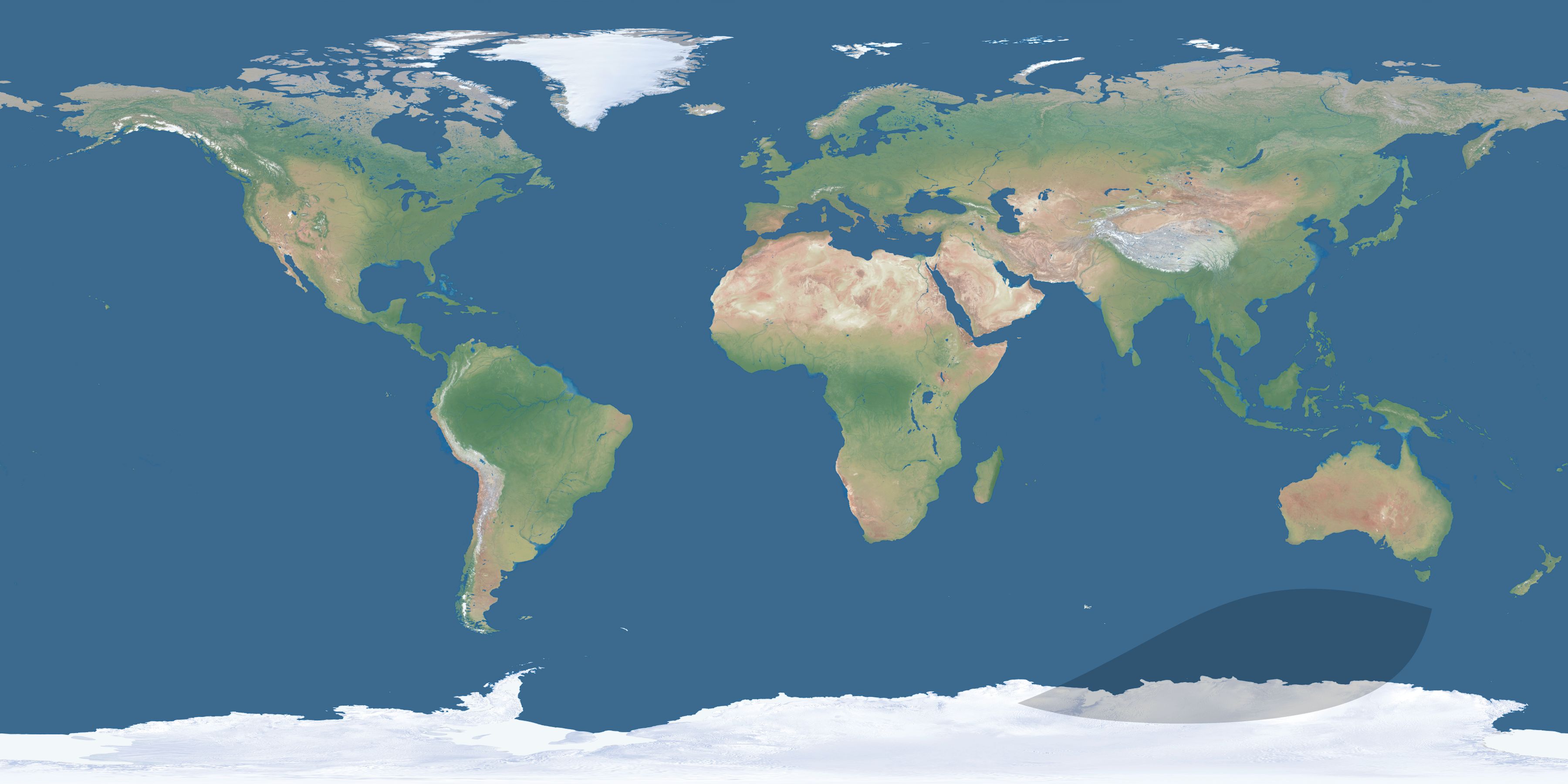 Map of the umbra and penumbra path of the solar eclipse of 04/29/2796