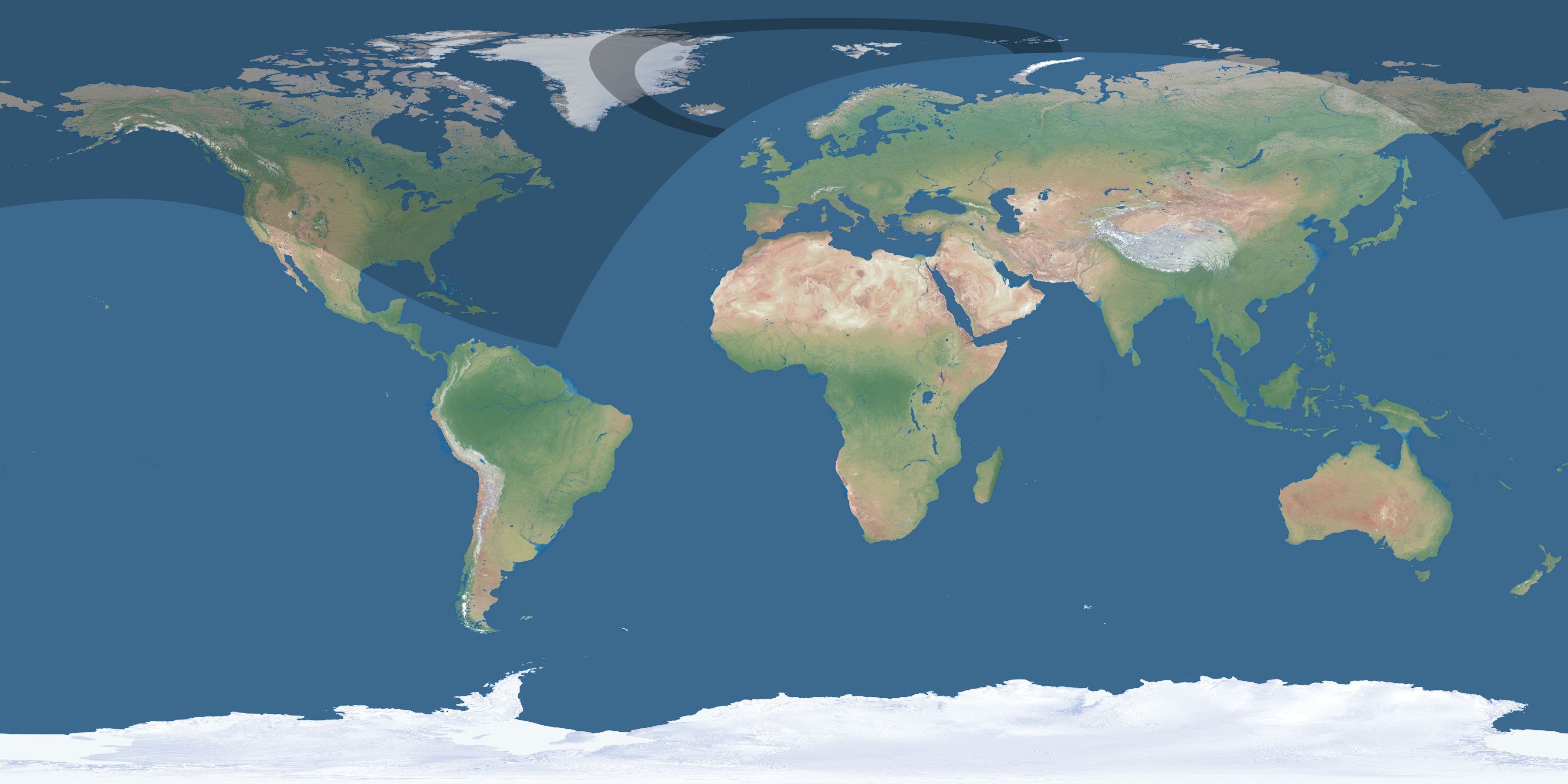 Map of the umbra and penumbra path of the solar eclipse of 08/23/2799