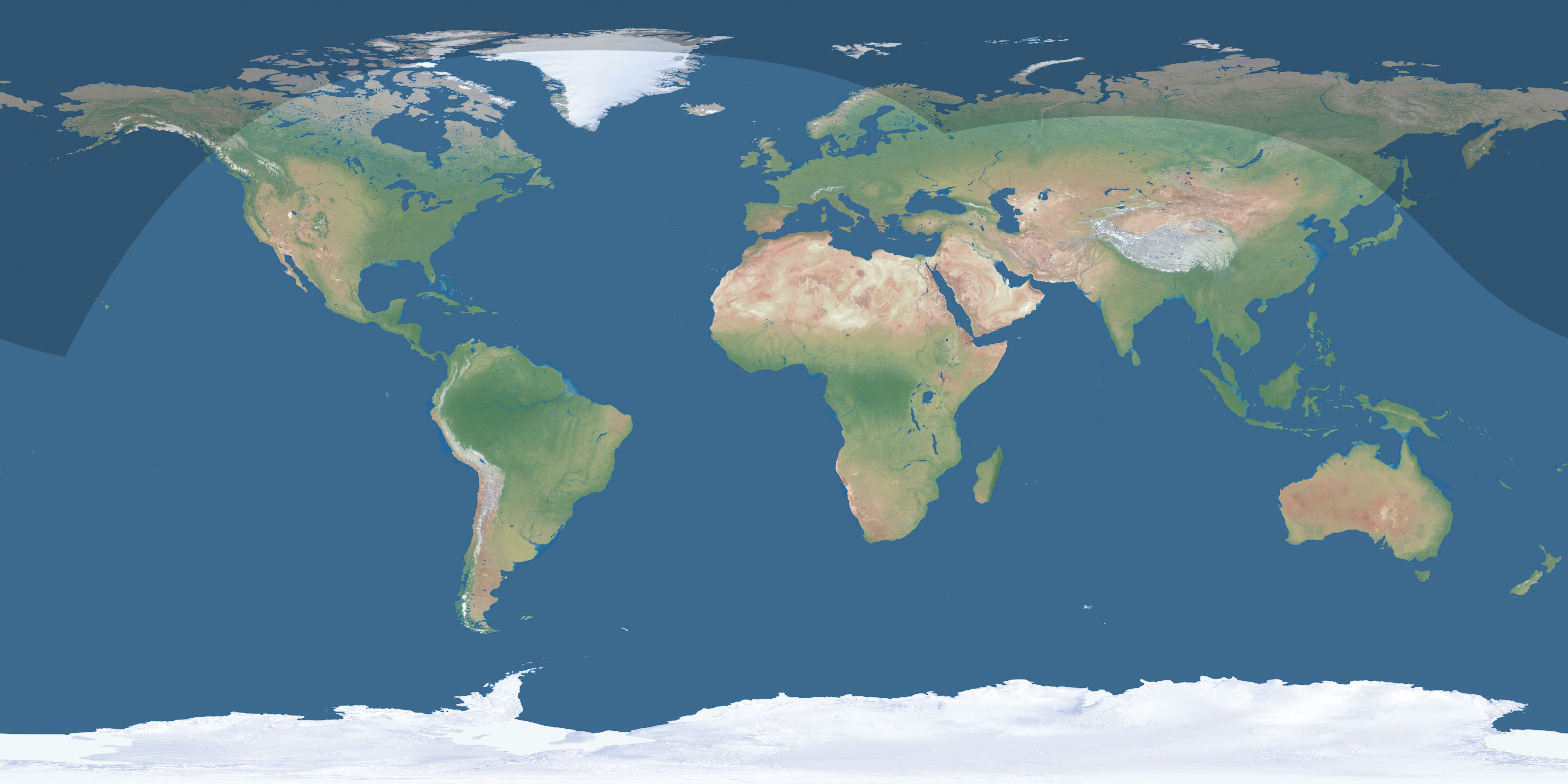 Map of the umbra and penumbra path of the solar eclipse of 08/24/2807