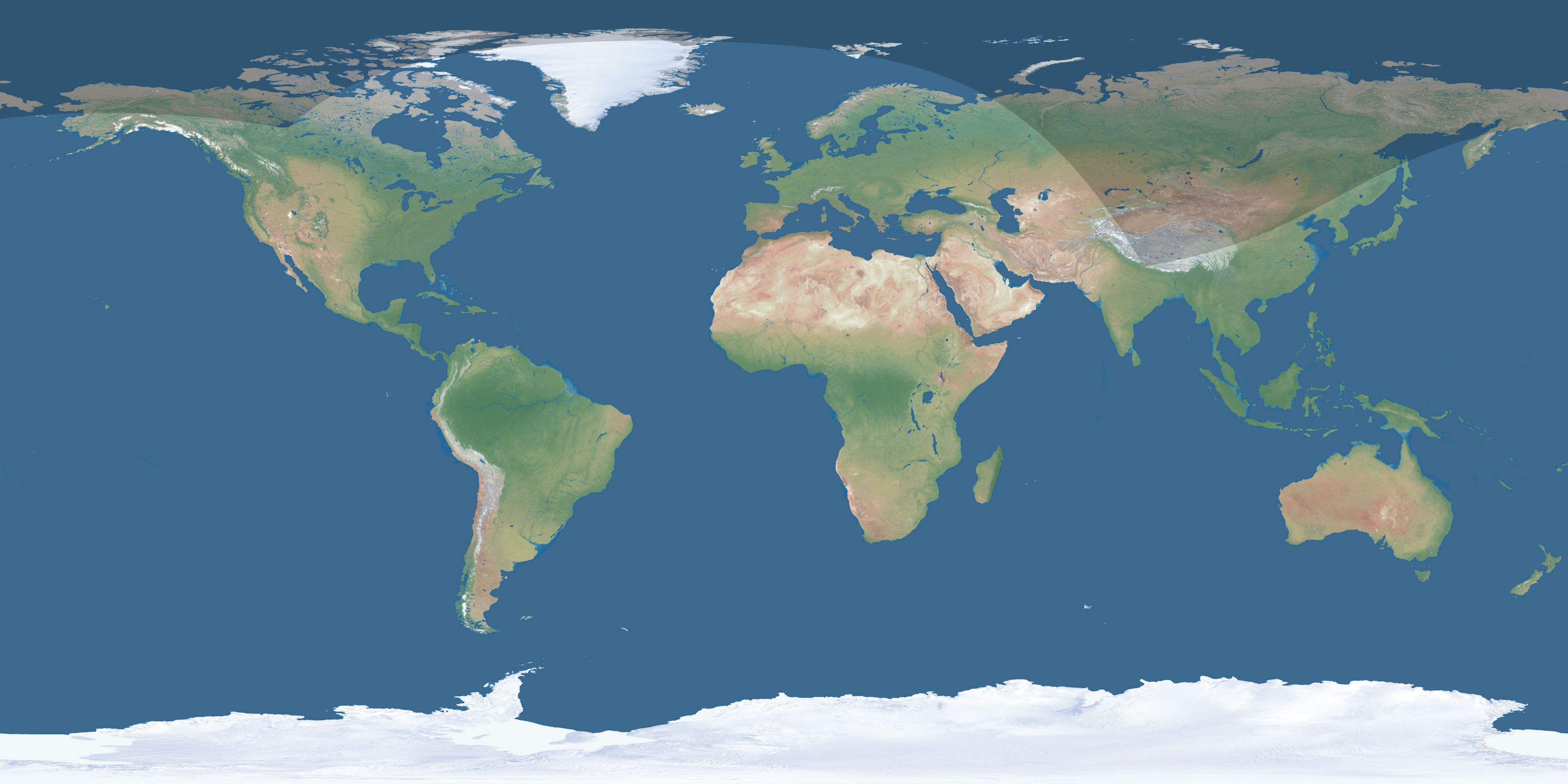 Map of the umbra and penumbra path of the solar eclipse of 04/11/2814