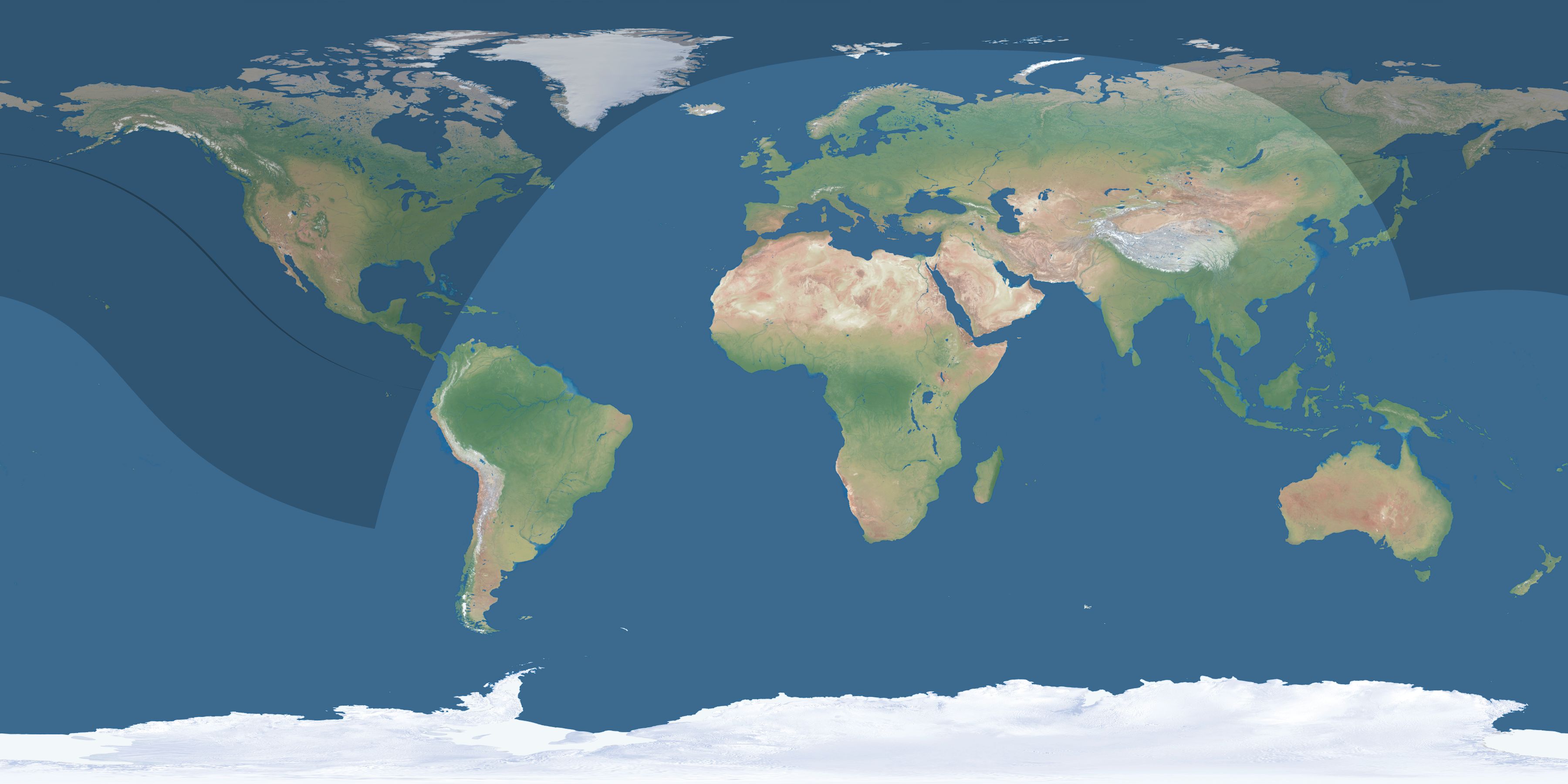 Map of the umbra and penumbra path of the solar eclipse of 08/24/2826