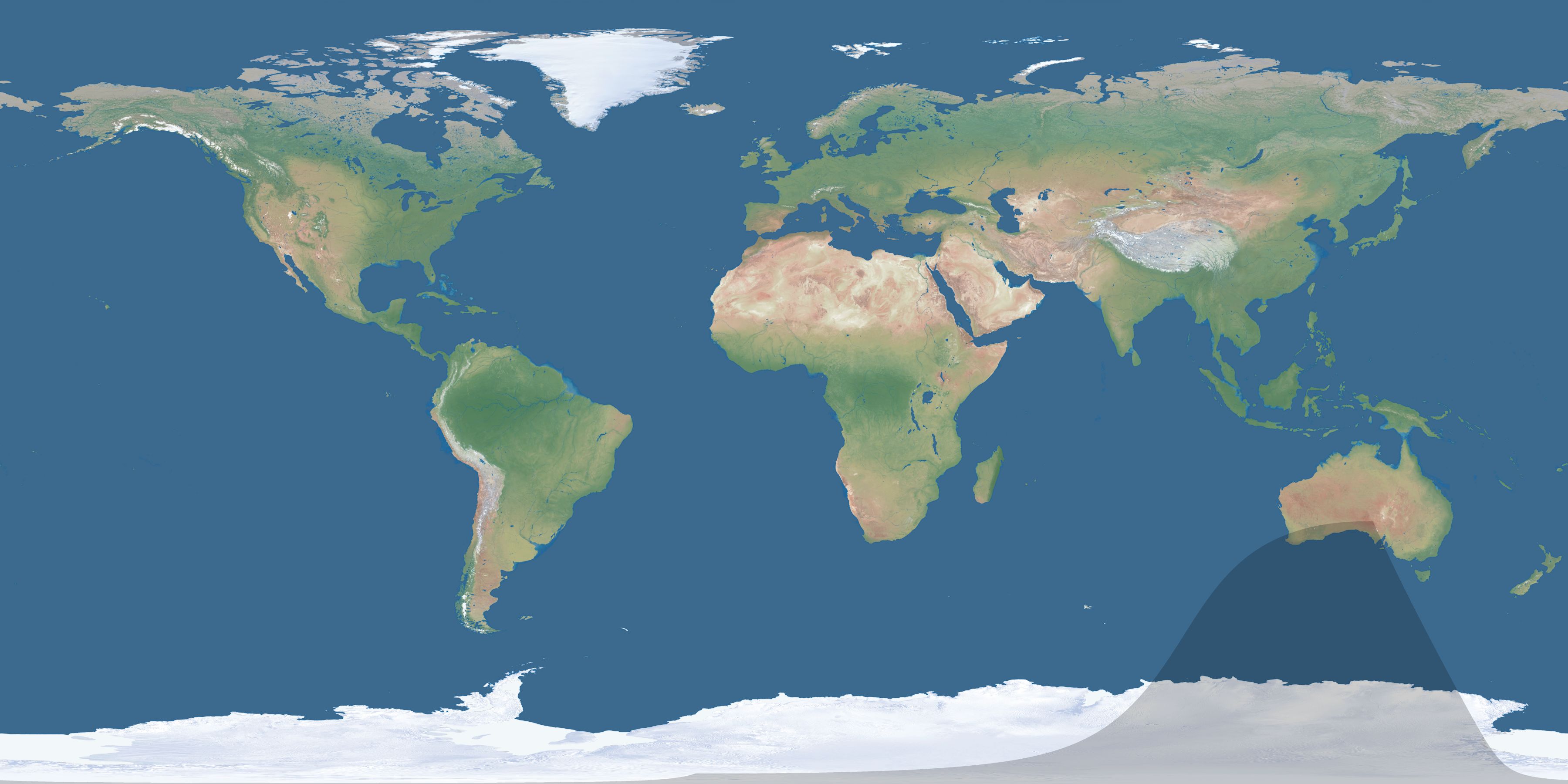Map of the umbra and penumbra path of the solar eclipse of 03/22/2843