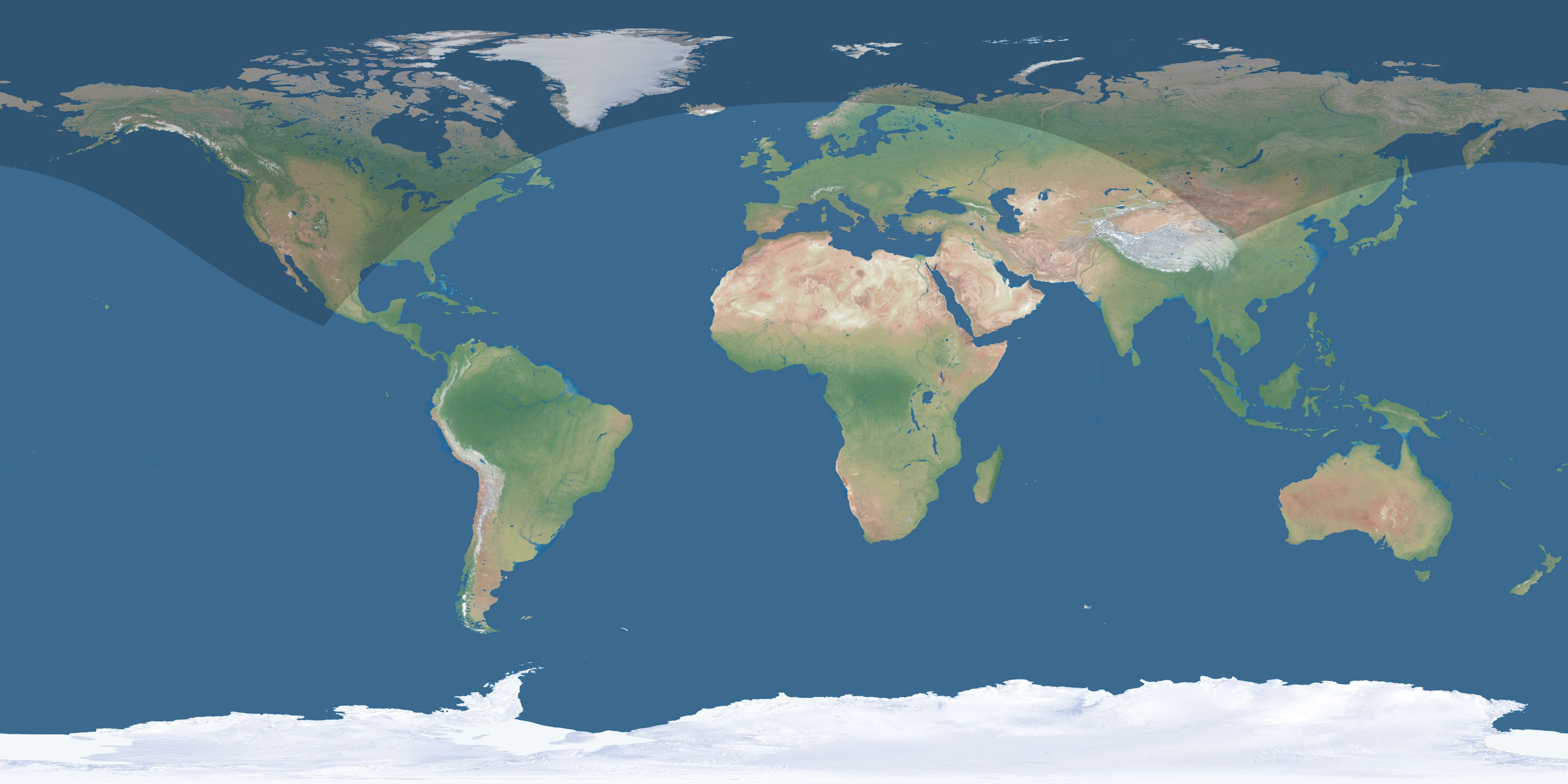Map of the umbra and penumbra path of the solar eclipse of 07/03/2847