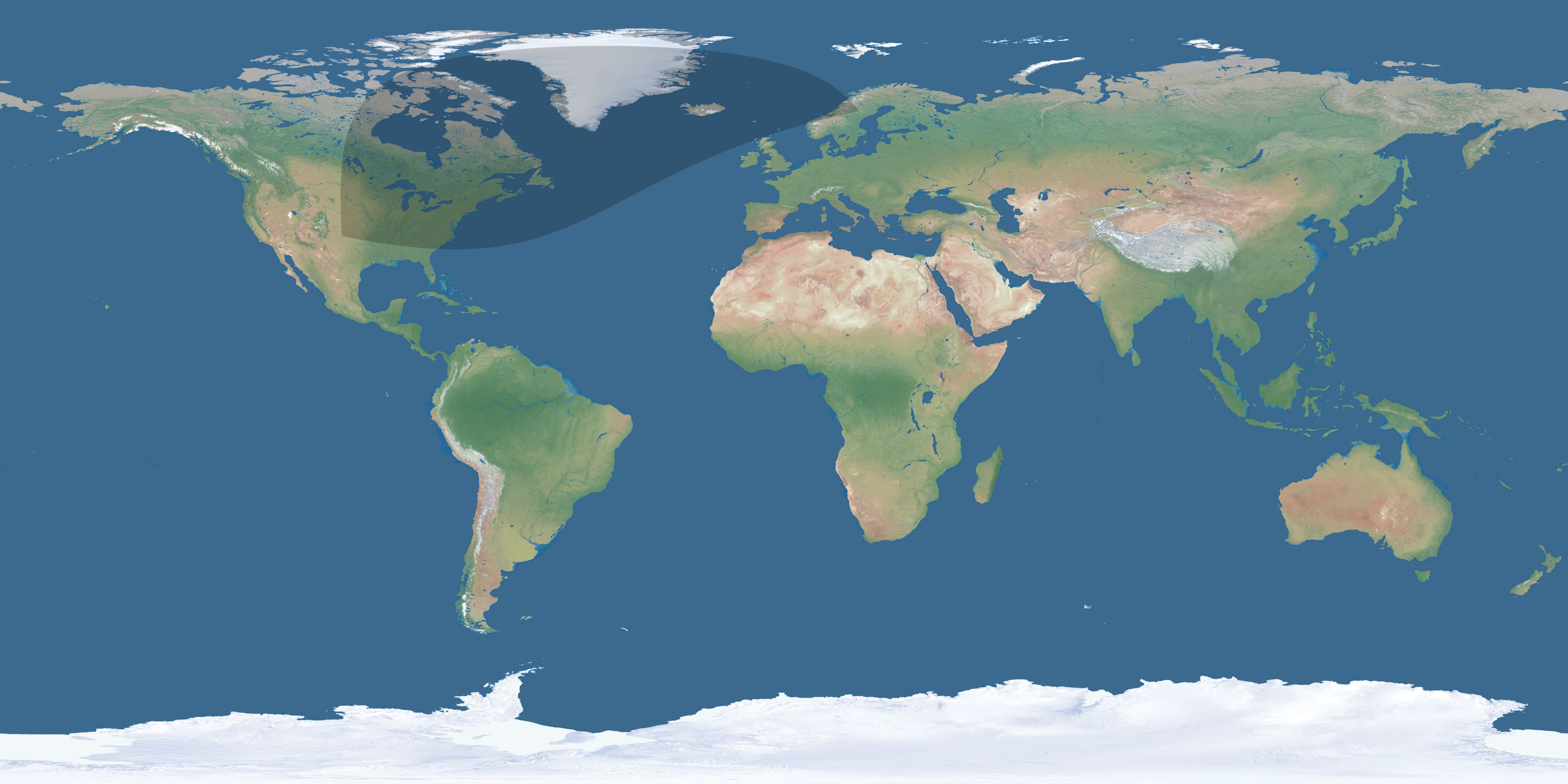 Map of the umbra and penumbra path of the solar eclipse of 02/18/2854