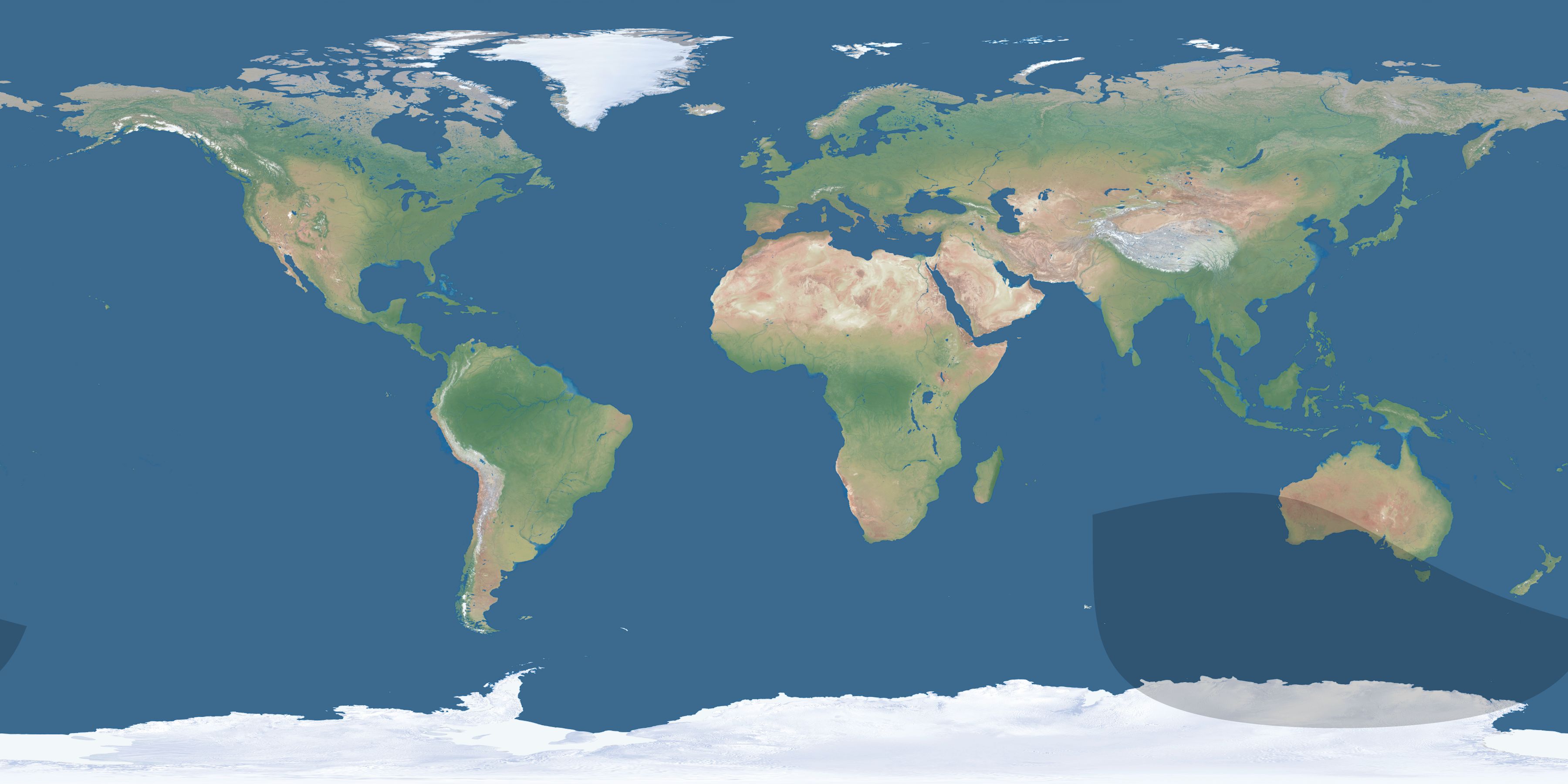 Map of the umbra and penumbra path of the solar eclipse of 08/15/2854