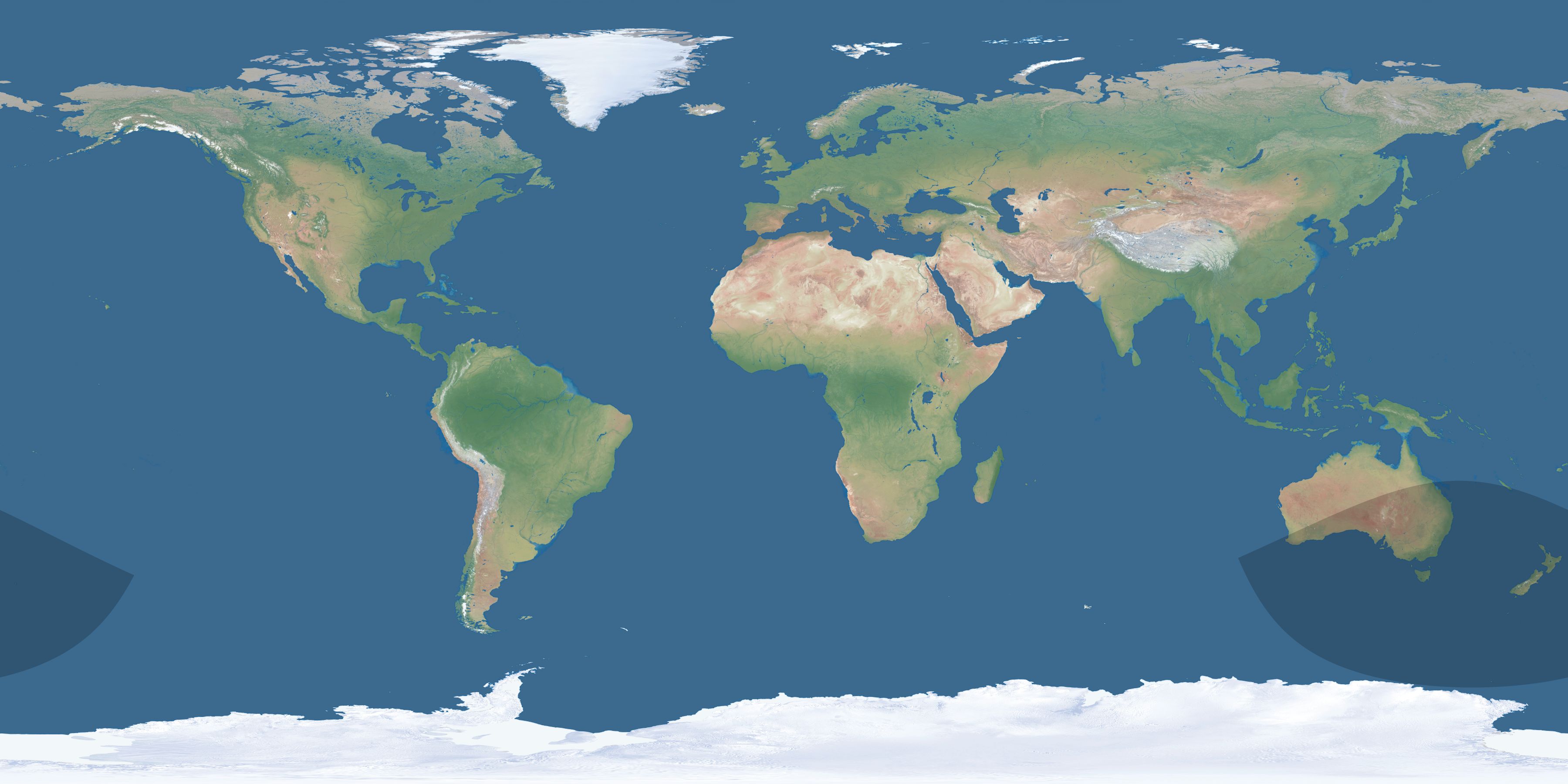 Map of the umbra and penumbra path of the solar eclipse of 06/12/2868