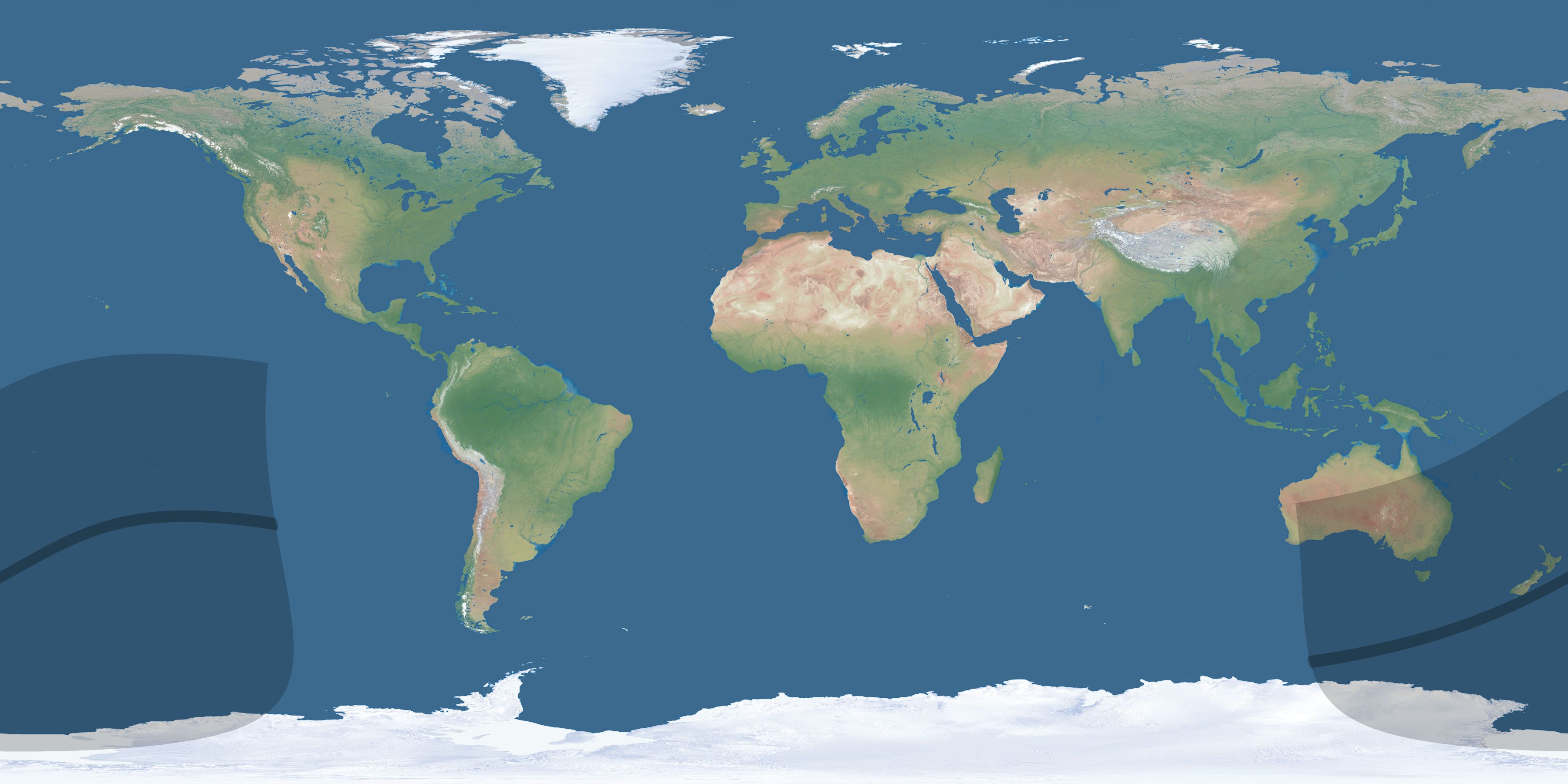 Map of the umbra and penumbra path of the solar eclipse of 04/11/2871