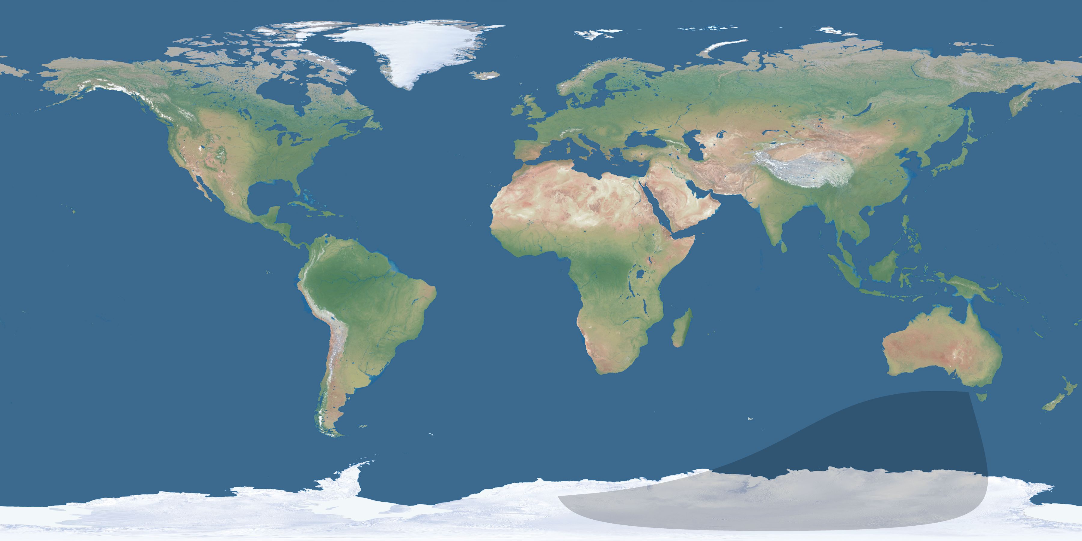 Map of the umbra and penumbra path of the solar eclipse of 03/30/2872