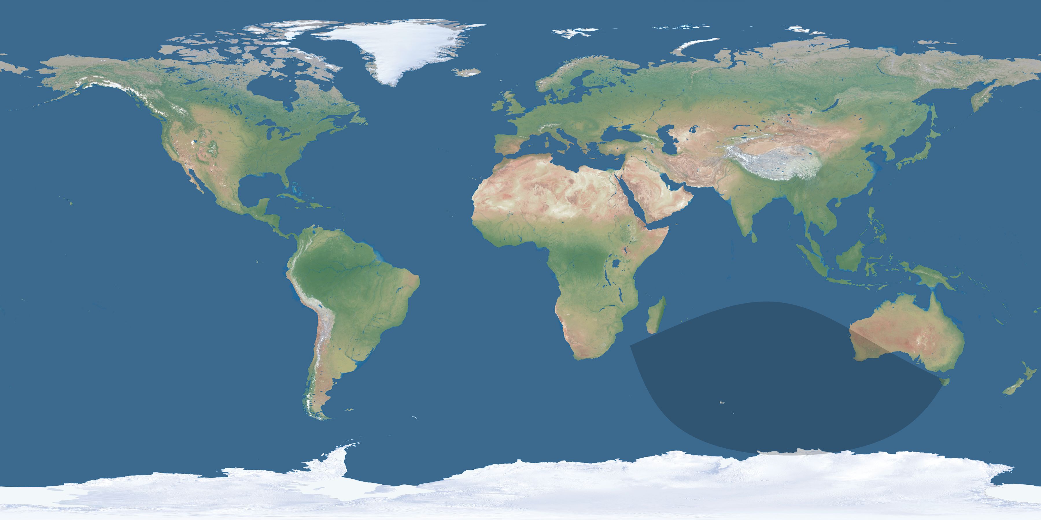 Map of the umbra and penumbra path of the solar eclipse of 06/23/2886