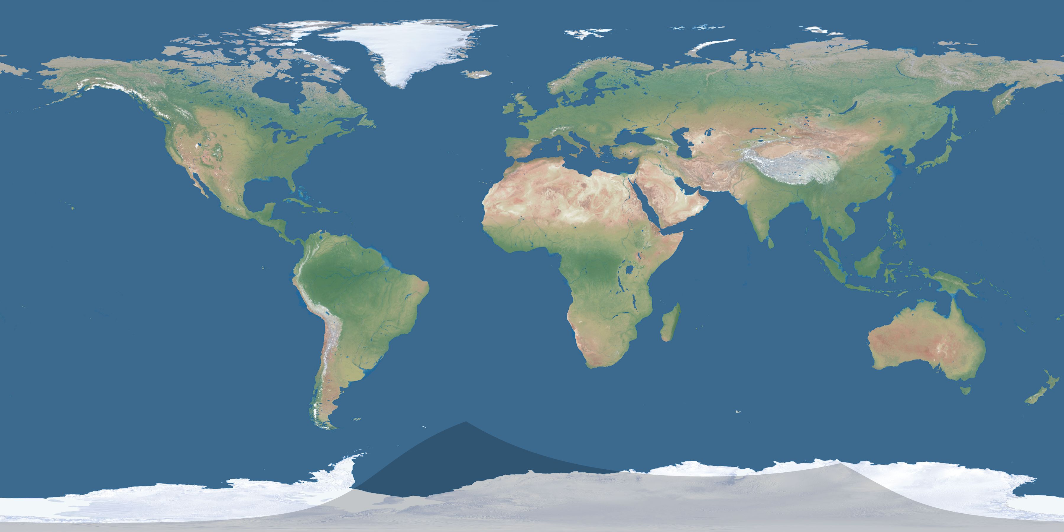 Map of the umbra and penumbra path of the solar eclipse of 01/28/2894