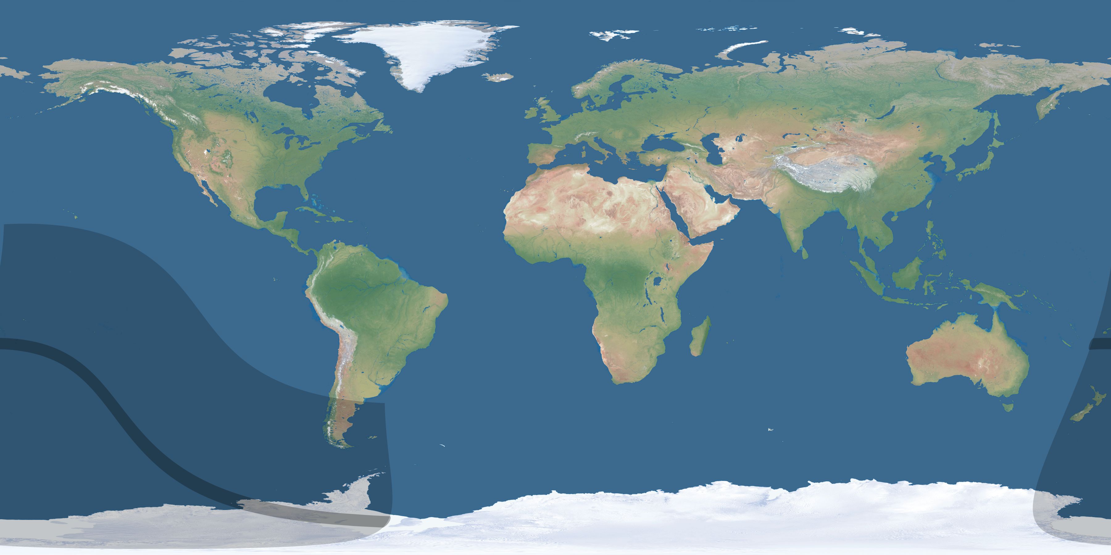 Map of the umbra and penumbra path of the solar eclipse of 09/15/2900
