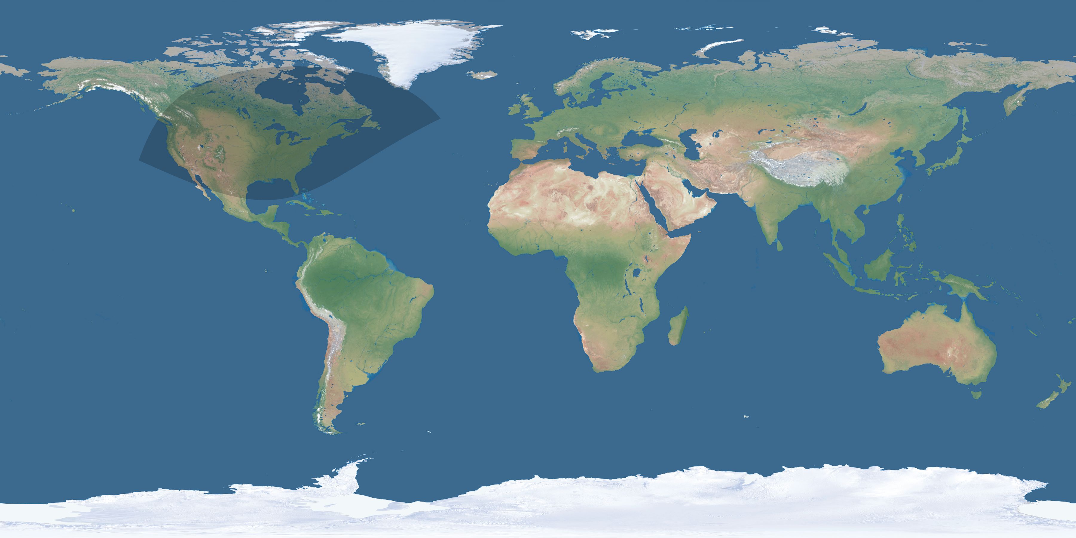 Map of the umbra and penumbra path of the solar eclipse of 12/28/2904