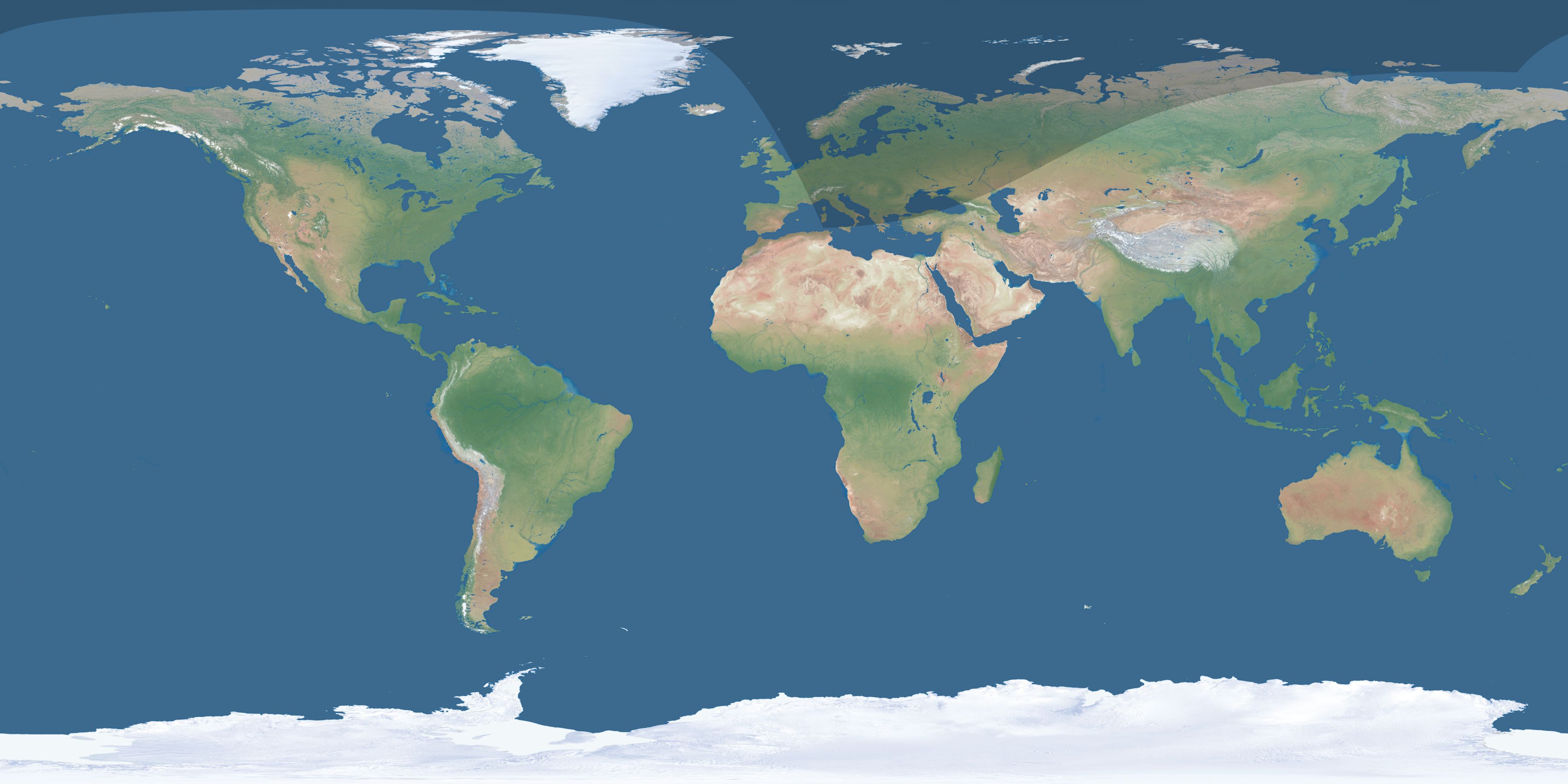 Map of the umbra and penumbra path of the solar eclipse of 03/23/2908
