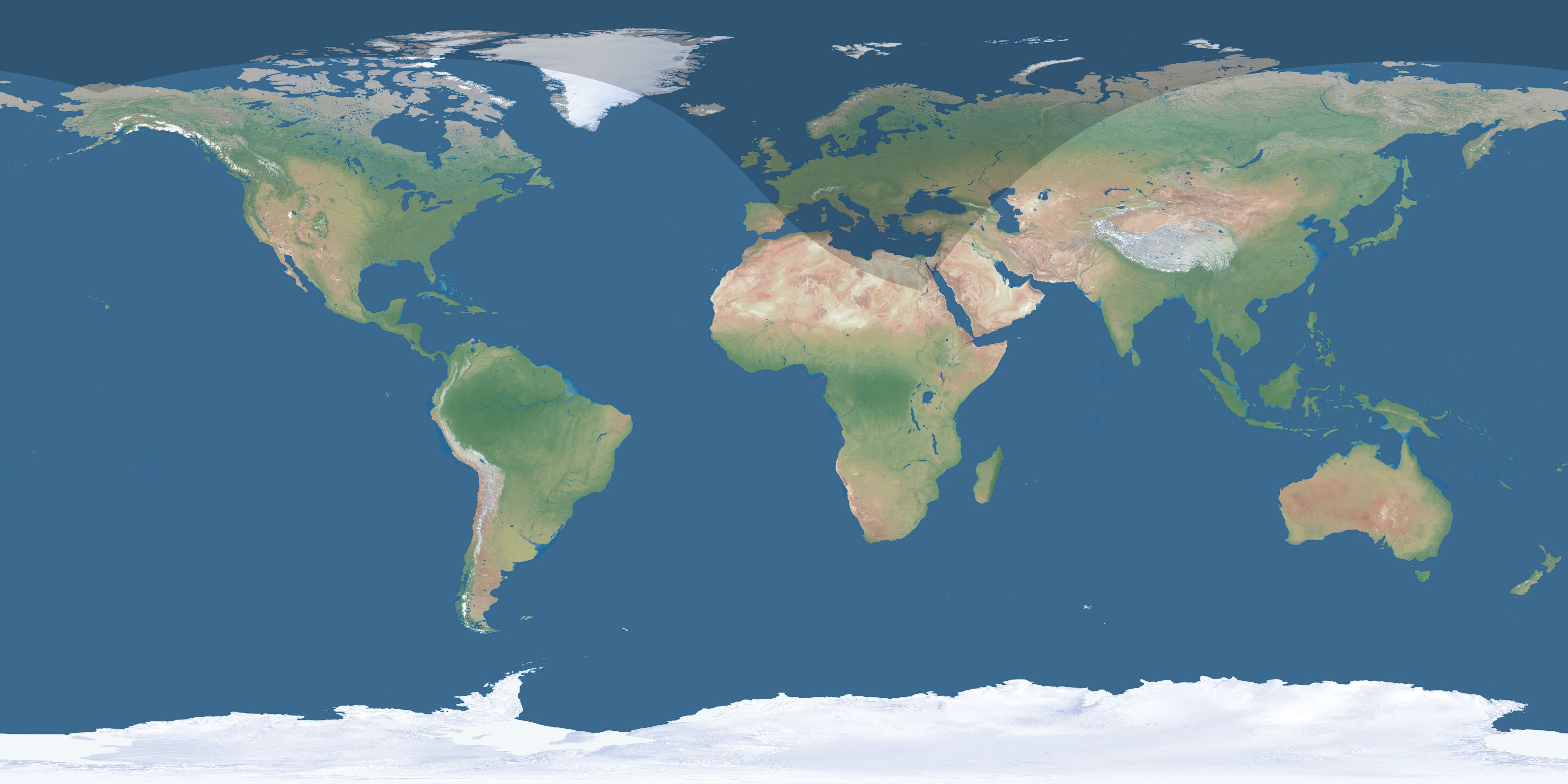 Map of the umbra and penumbra path of the solar eclipse of 08/17/2919